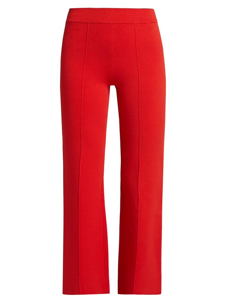 Womens Bray Knit High-Rise Crop Pants Product Image