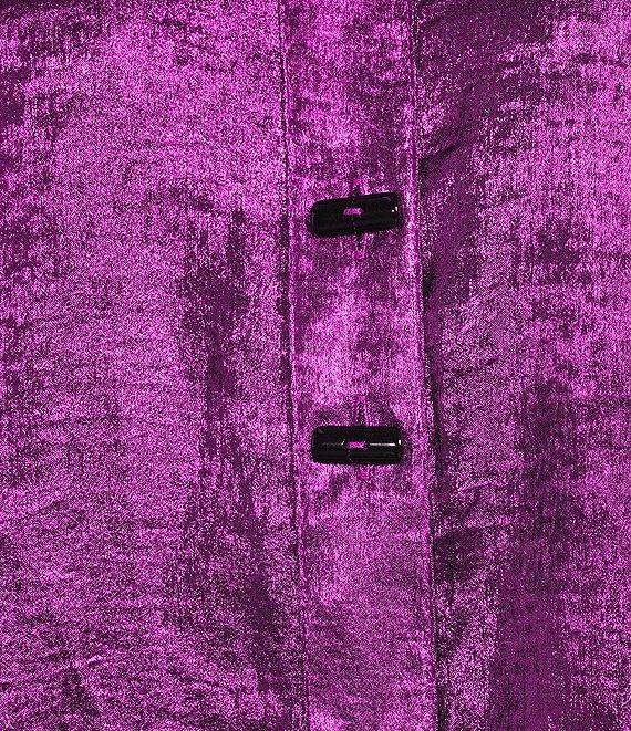 Ali Miles Wire Collar 3/4 Button Cuff Sleeve Button Front Tunic Product Image