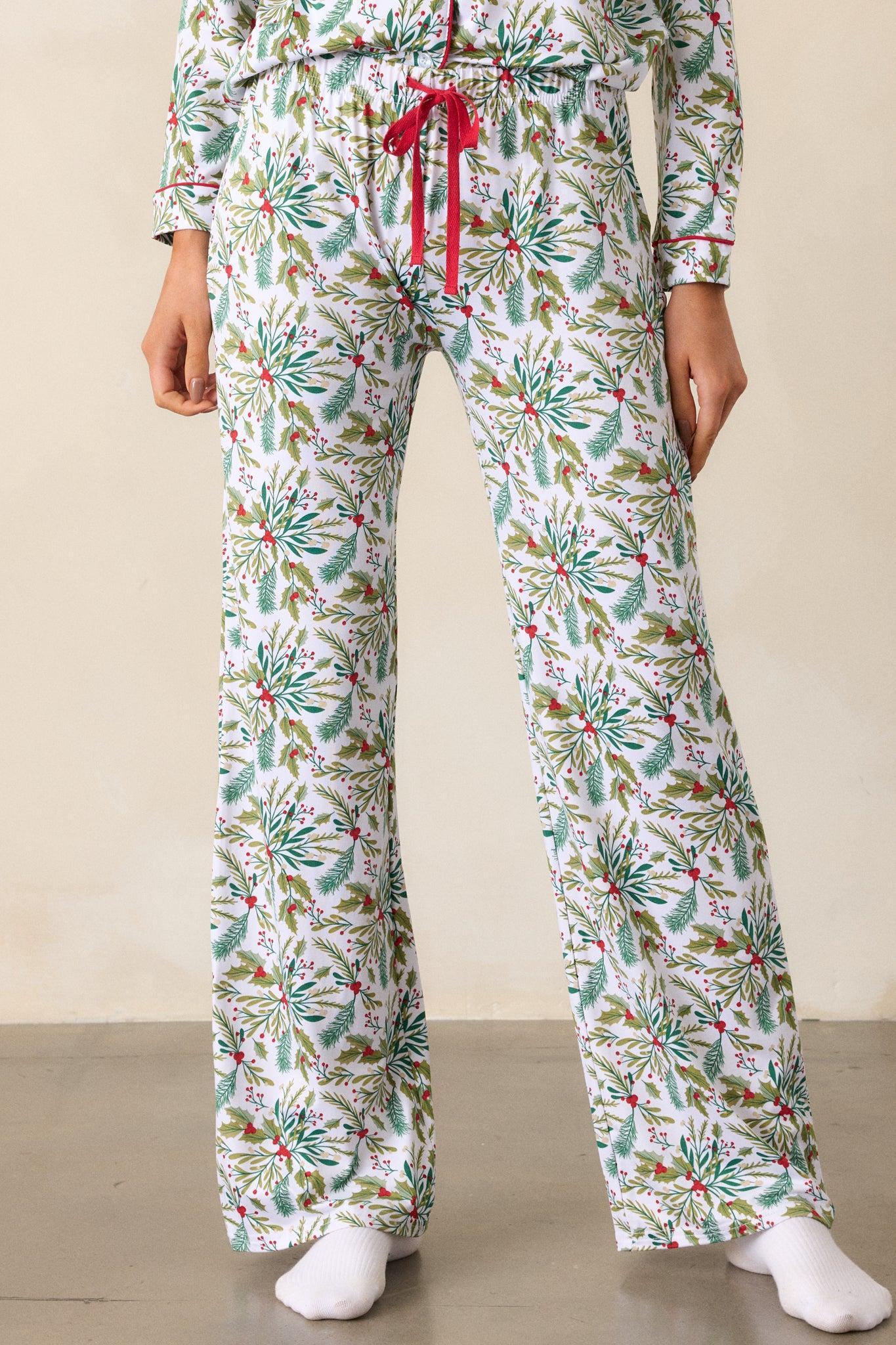 Magic of the Season Ivory Pajama Pants Product Image