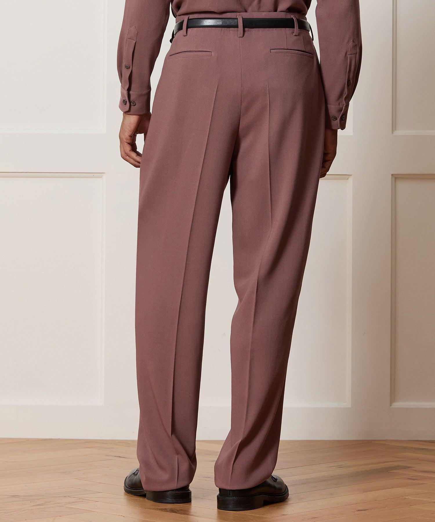 Italian Heathered Cotton Side Tab Trouser Product Image