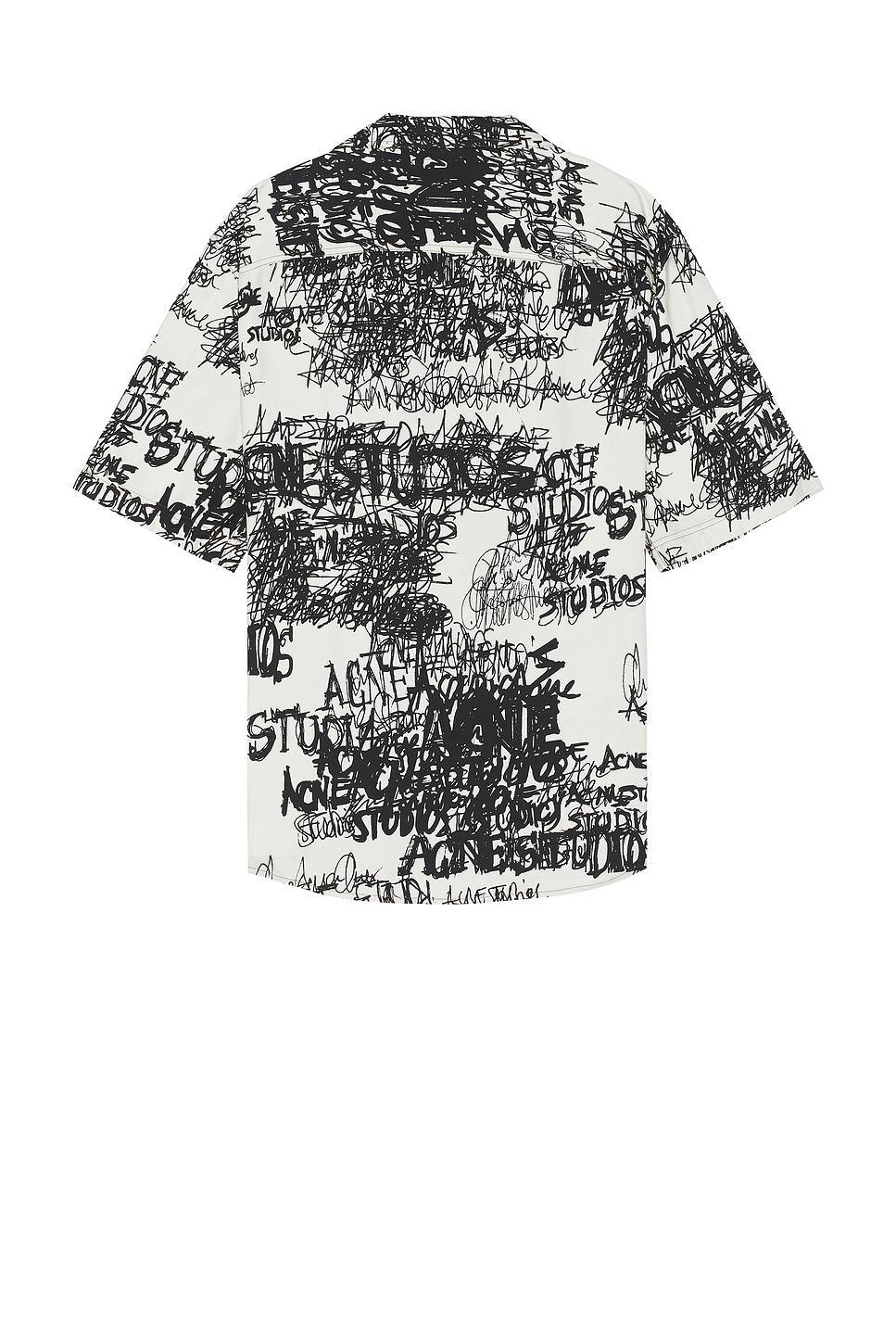 ACNE STUDIOS Shirt In Light Grey & Black Product Image