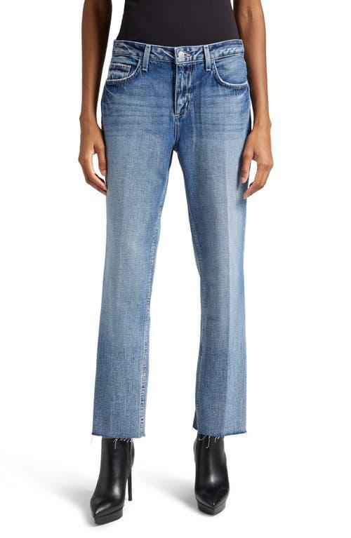 Womens Milana Raw Straight-Leg Jeans Product Image