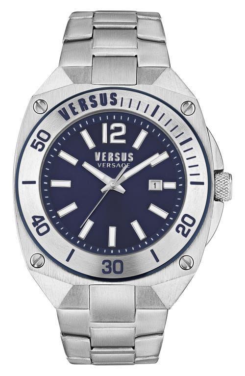 Versace Versus Versace Mens Versus Reaction Analog Blue Silicone Strap Watch Product Image