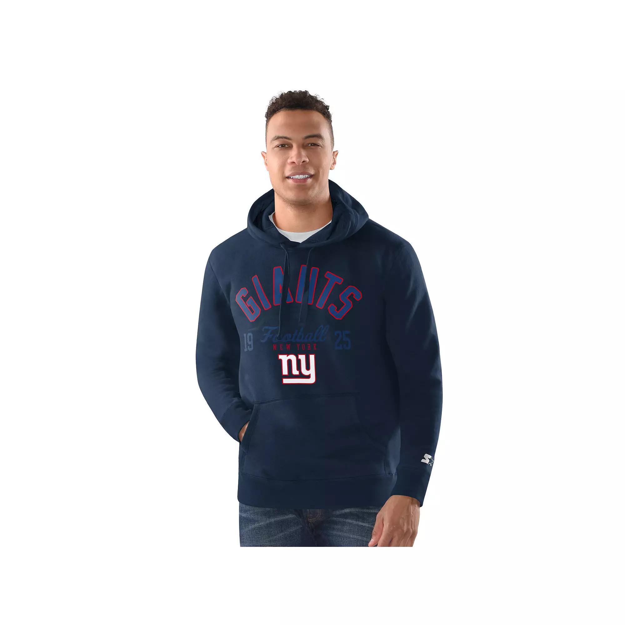 Men's Starter Charcoal New York Giants Pullover Hoodie,  Product Image