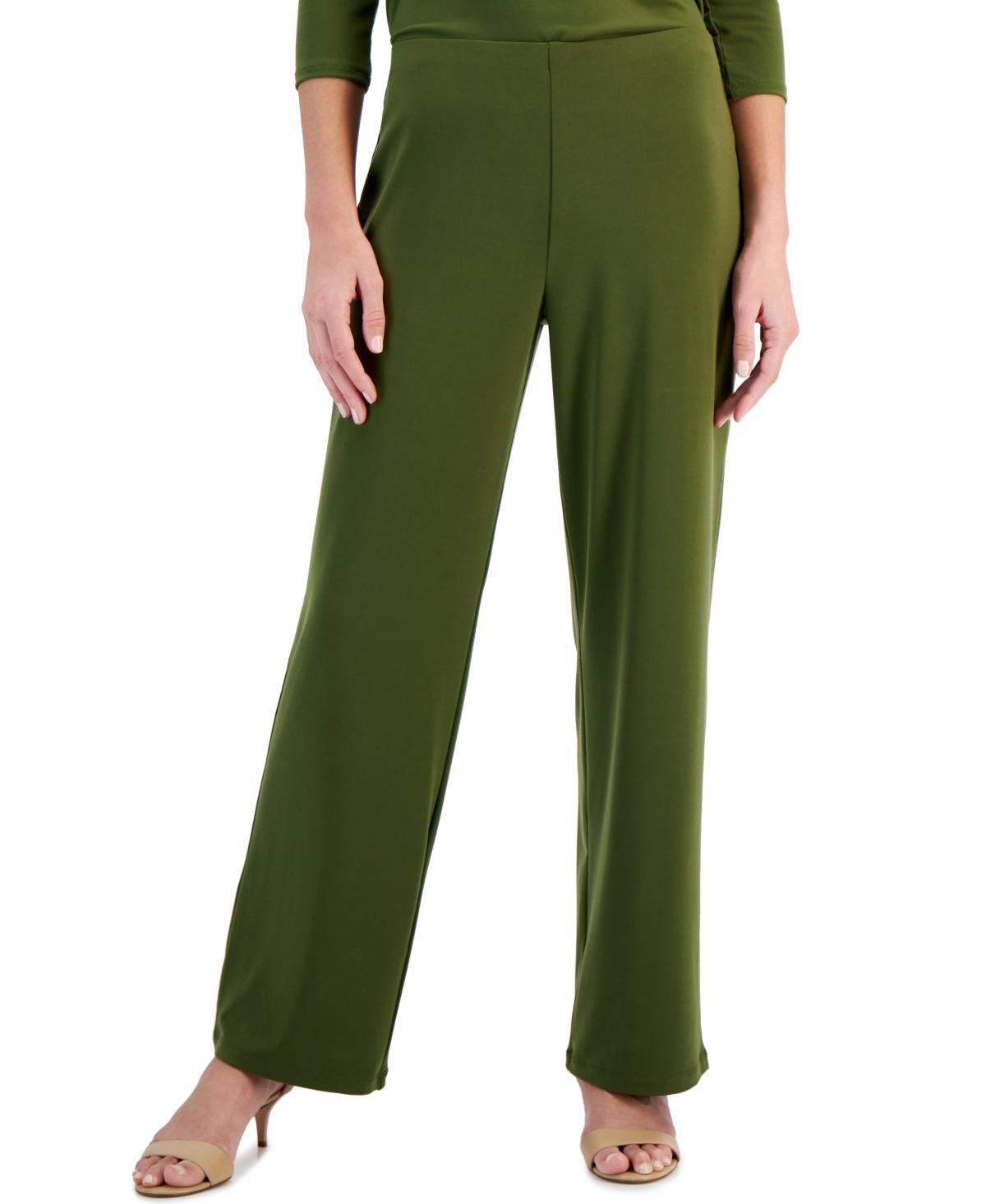 Jm Collection Womens Knit Wide-Leg Pull-On Pants, Regular & Short Lengths, Created for Macys Product Image