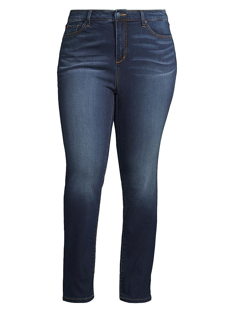 Womens High-Rise Straight-Leg Jeans Product Image