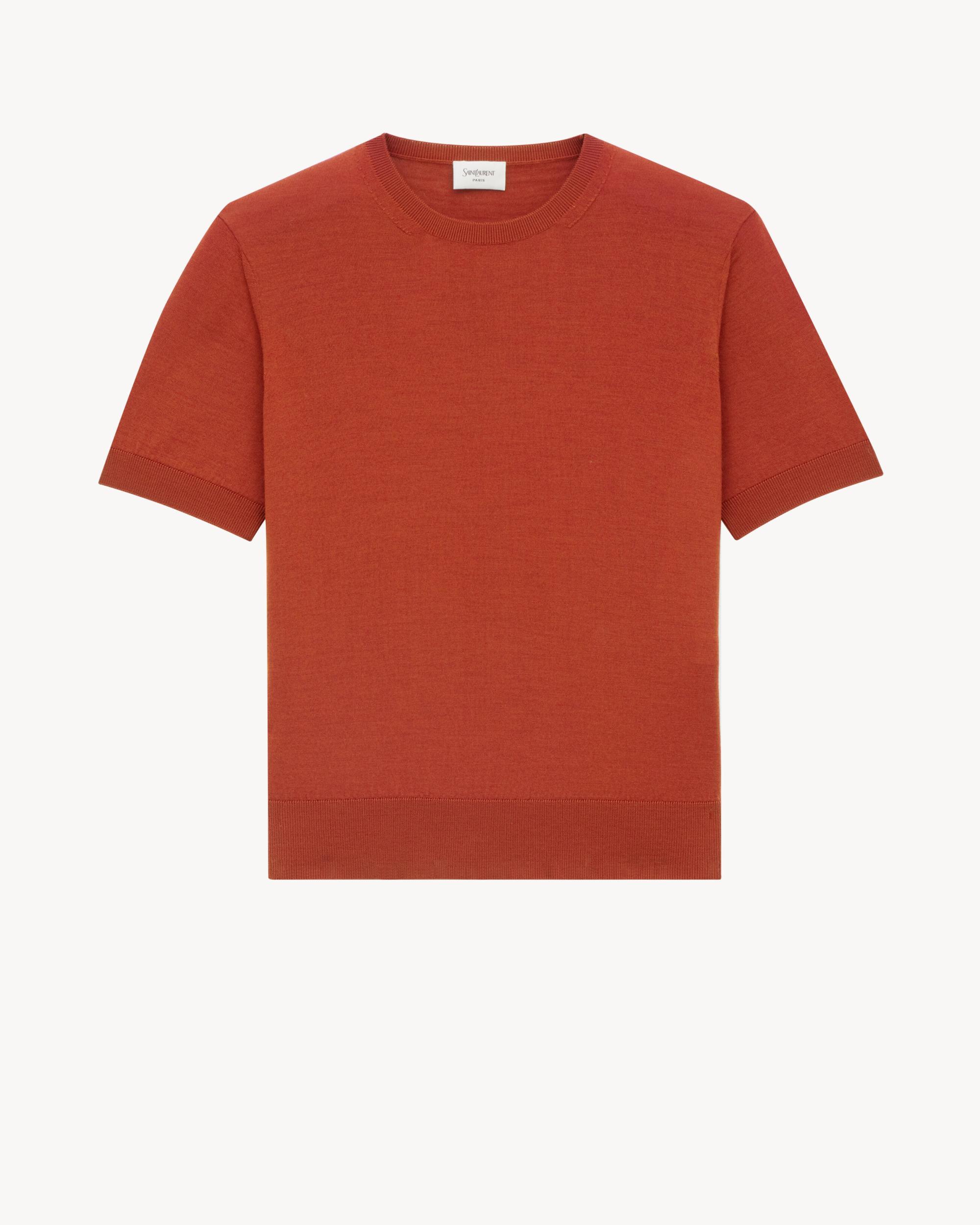 T-shirt sweater in wool Product Image