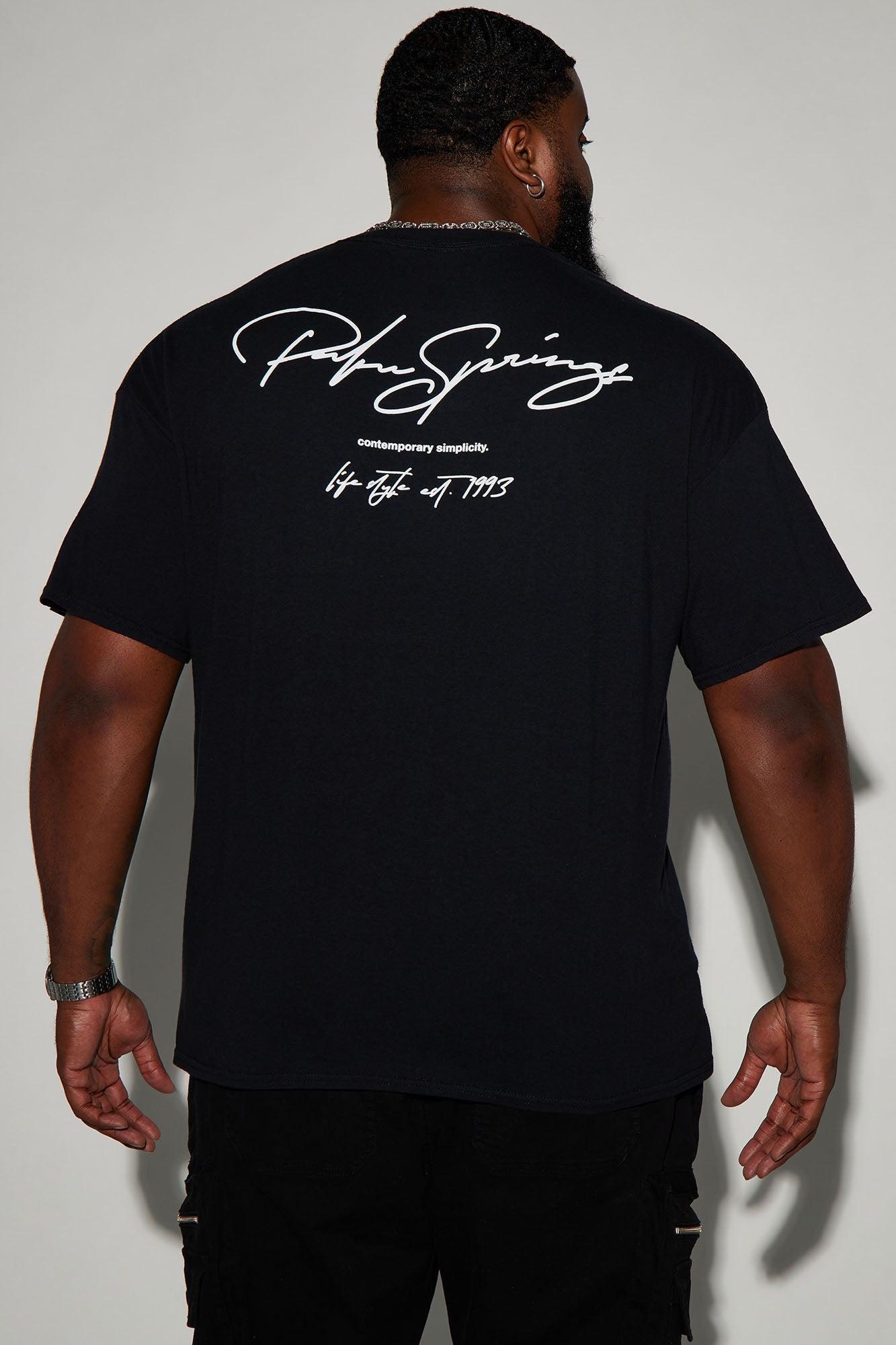Palm Springs Vibes Short Sleeve Tee - Black Product Image