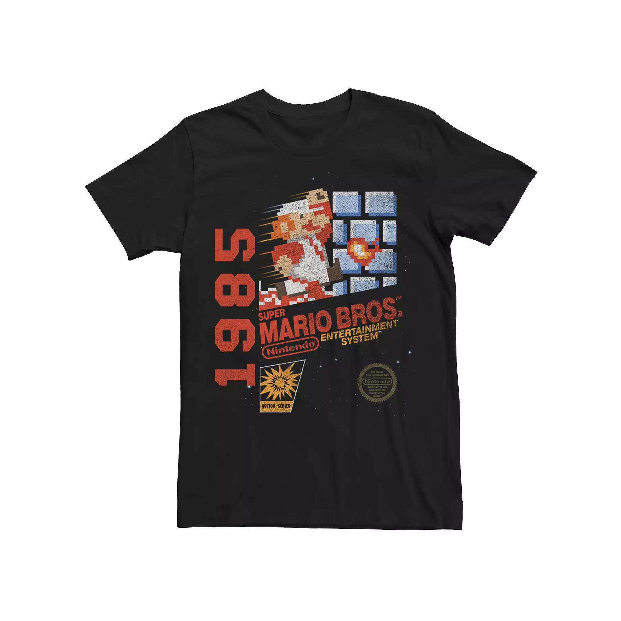 Men's Super Mario Bros 85 NES Classic Tee, Size: XXL, Black Product Image