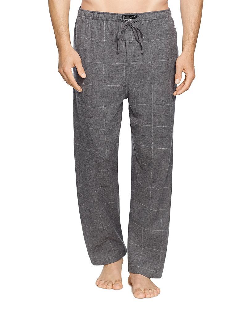 Polo Ralph Lauren Charcoal Midnight Flannel Pajama Pants Product Image