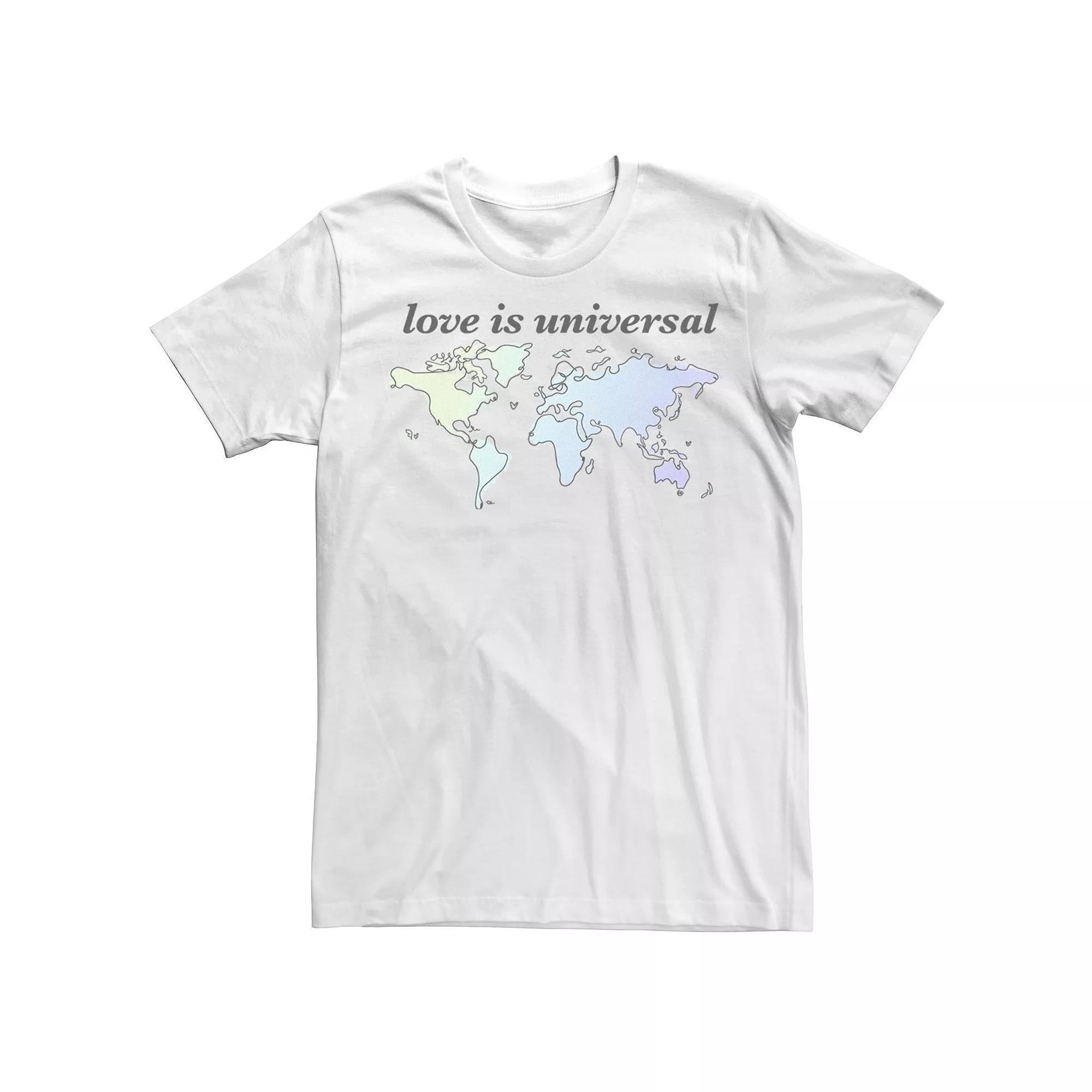 Men's Love Is Universal Tee, Size: Large, White Product Image