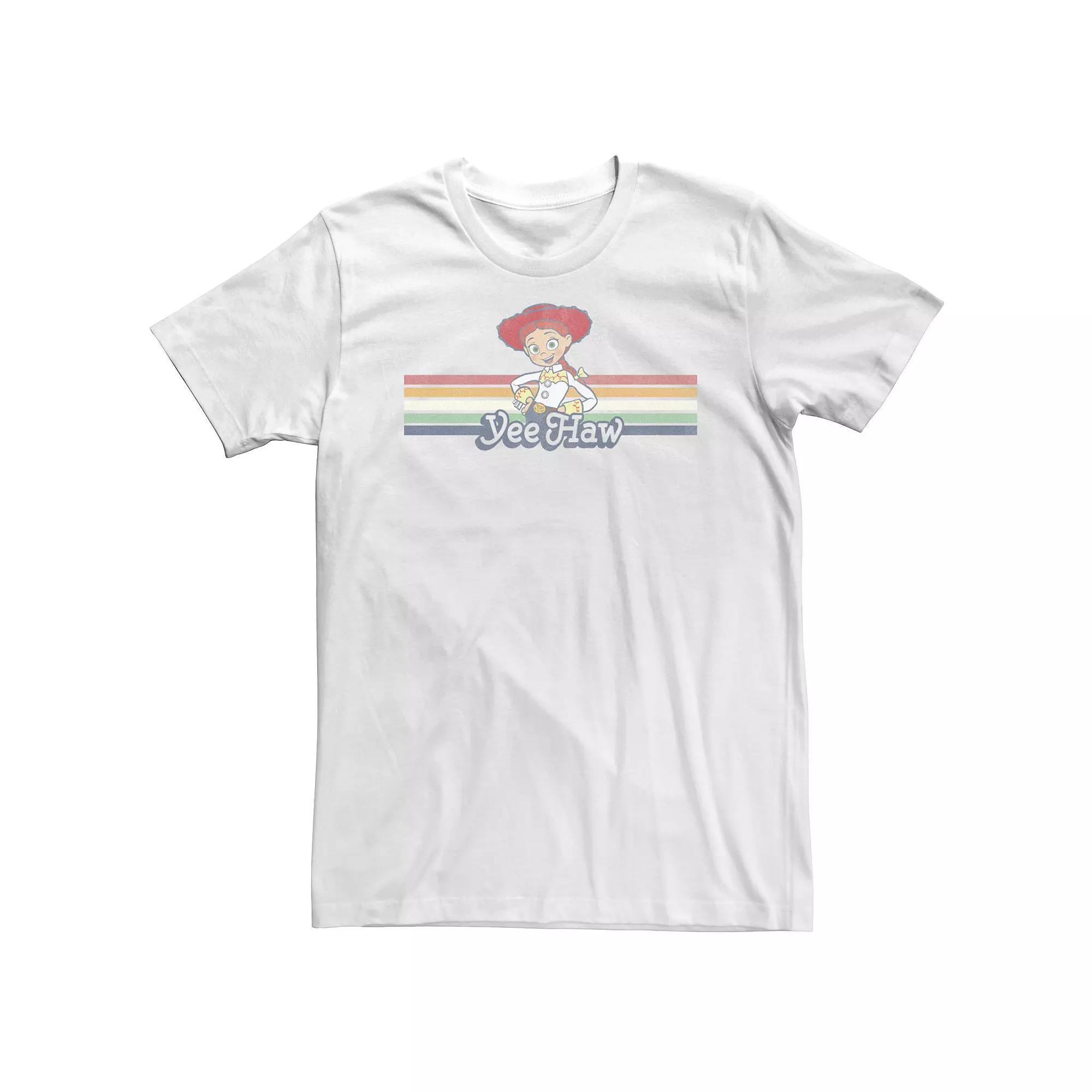Big & Tall Disney / Pixar Toy Story Jessie Cowgirl Rainbow Stripe Yee Haw Tee, Men's,  Product Image