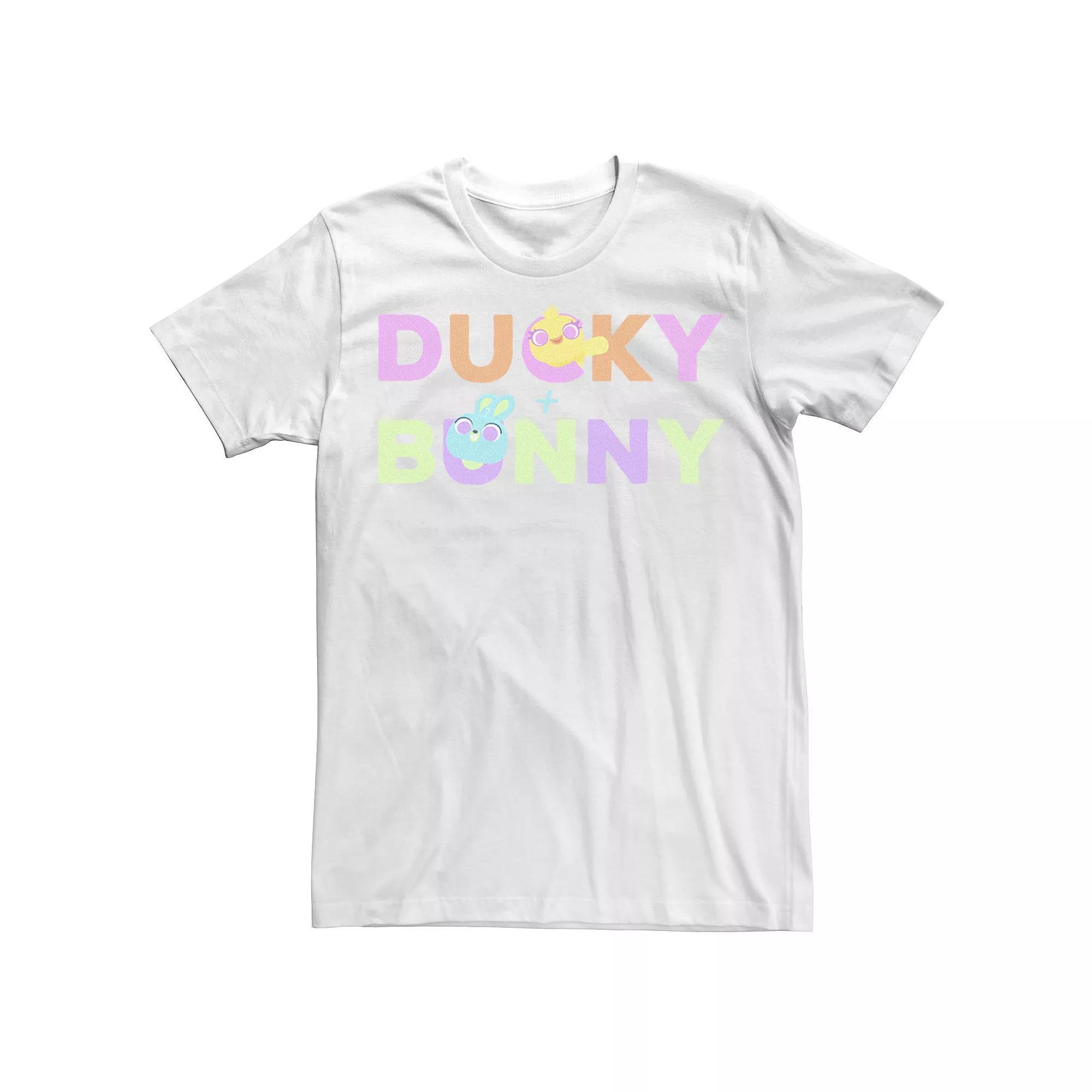 Disney / Pixar's Toy Story 4 Ducky & Bunny Men's Colorful Names Logo Tee,  Product Image