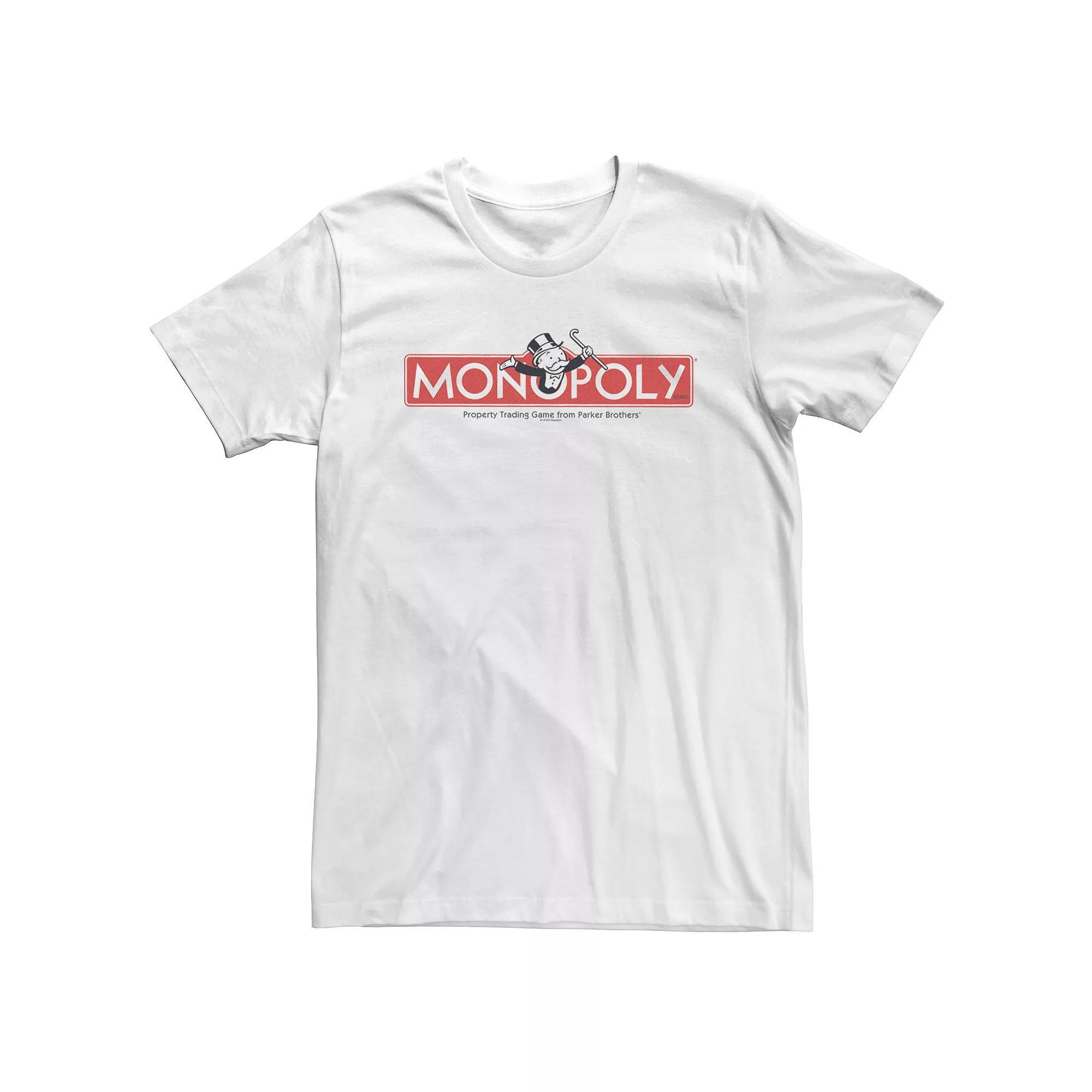 Big & Tall Monopoly Logo Tee, Men's, Size: 3XL Tall, White Product Image