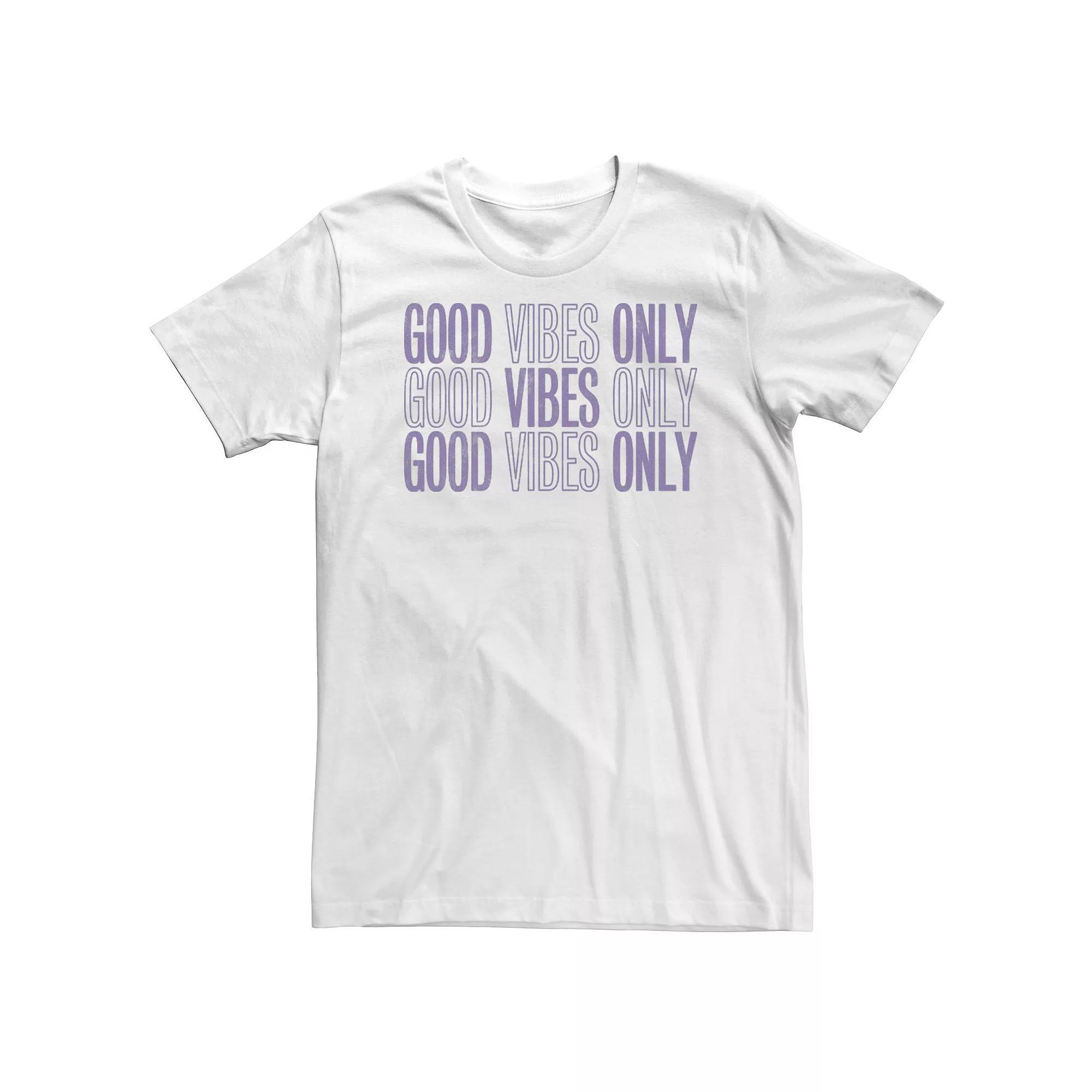 Big & Tall "Good Vibes Only" Tee, Men's,  Product Image