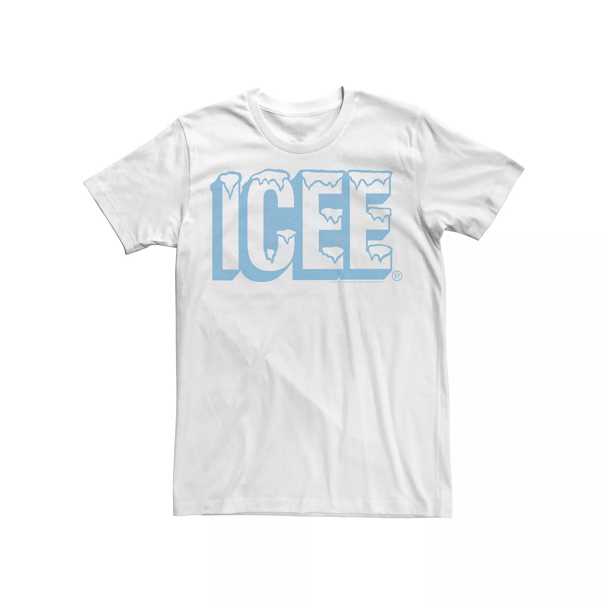 Men's Icee Snowcapped Light Blue Logo Tee, Size: XL, White Product Image