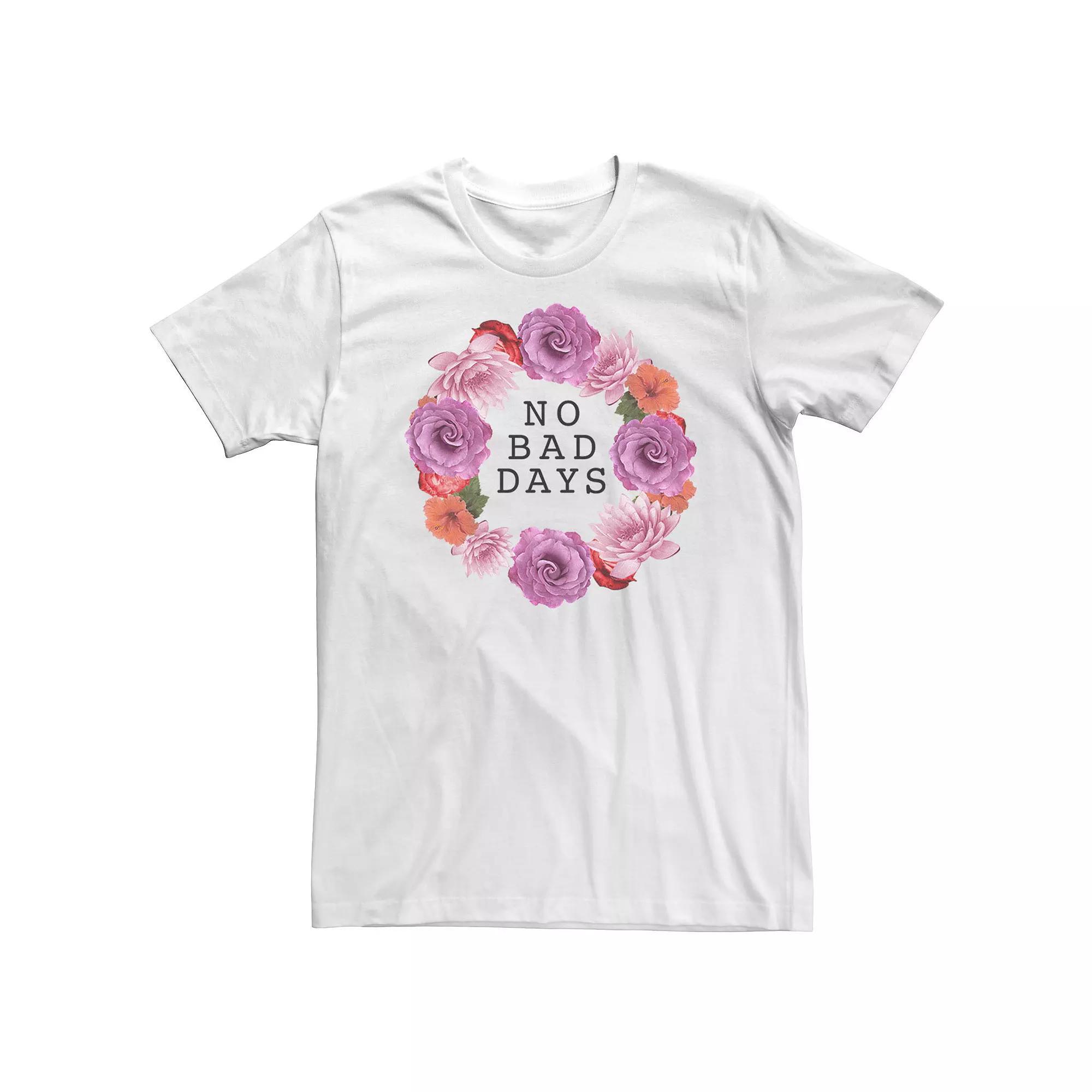 Big & Tall No Bad Days Floral Wreath Tee, Men's,  Product Image