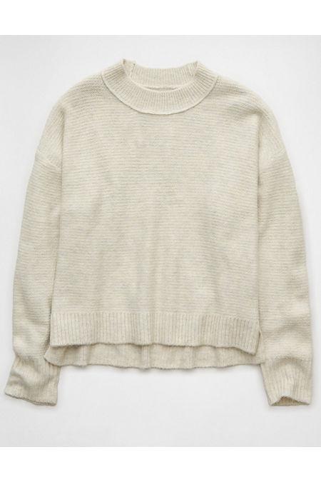 AE Slouchy Cropped Pullover Sweater Womens Product Image