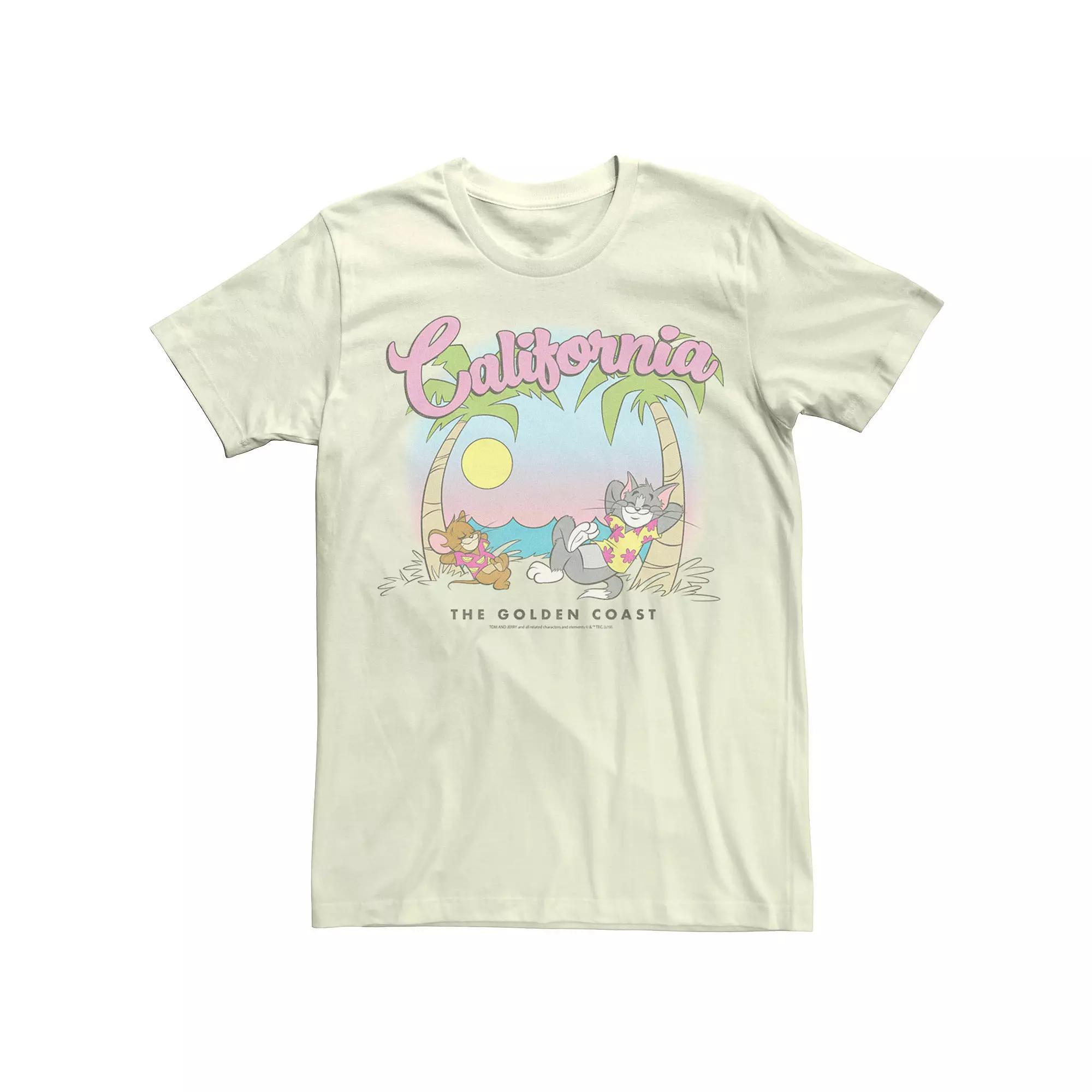 Men's Looney Tunes Tom & Jerry California Beach Portrait Tee,  Product Image