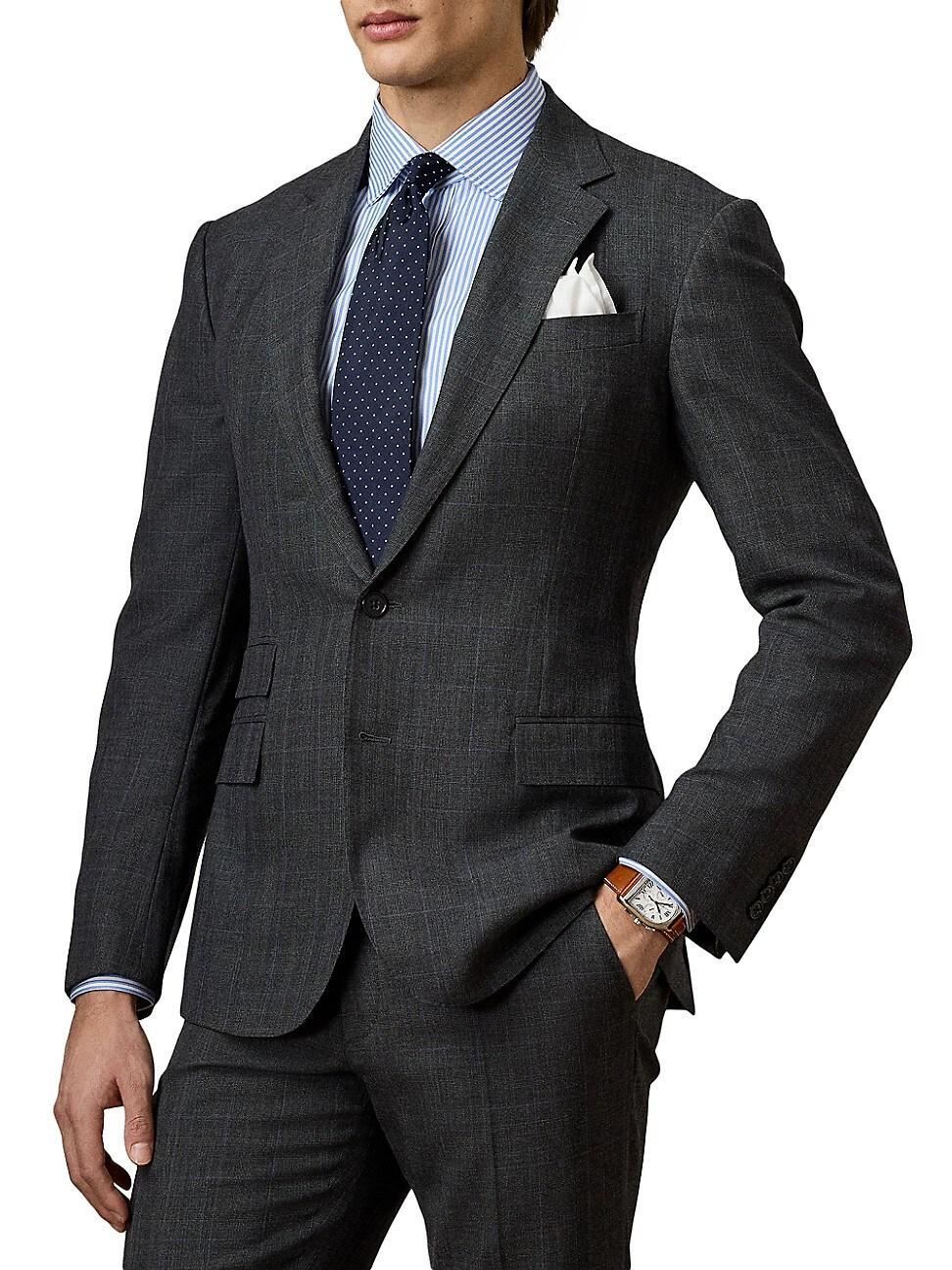 Mens Kent Wool Single-Breasted Suit Product Image