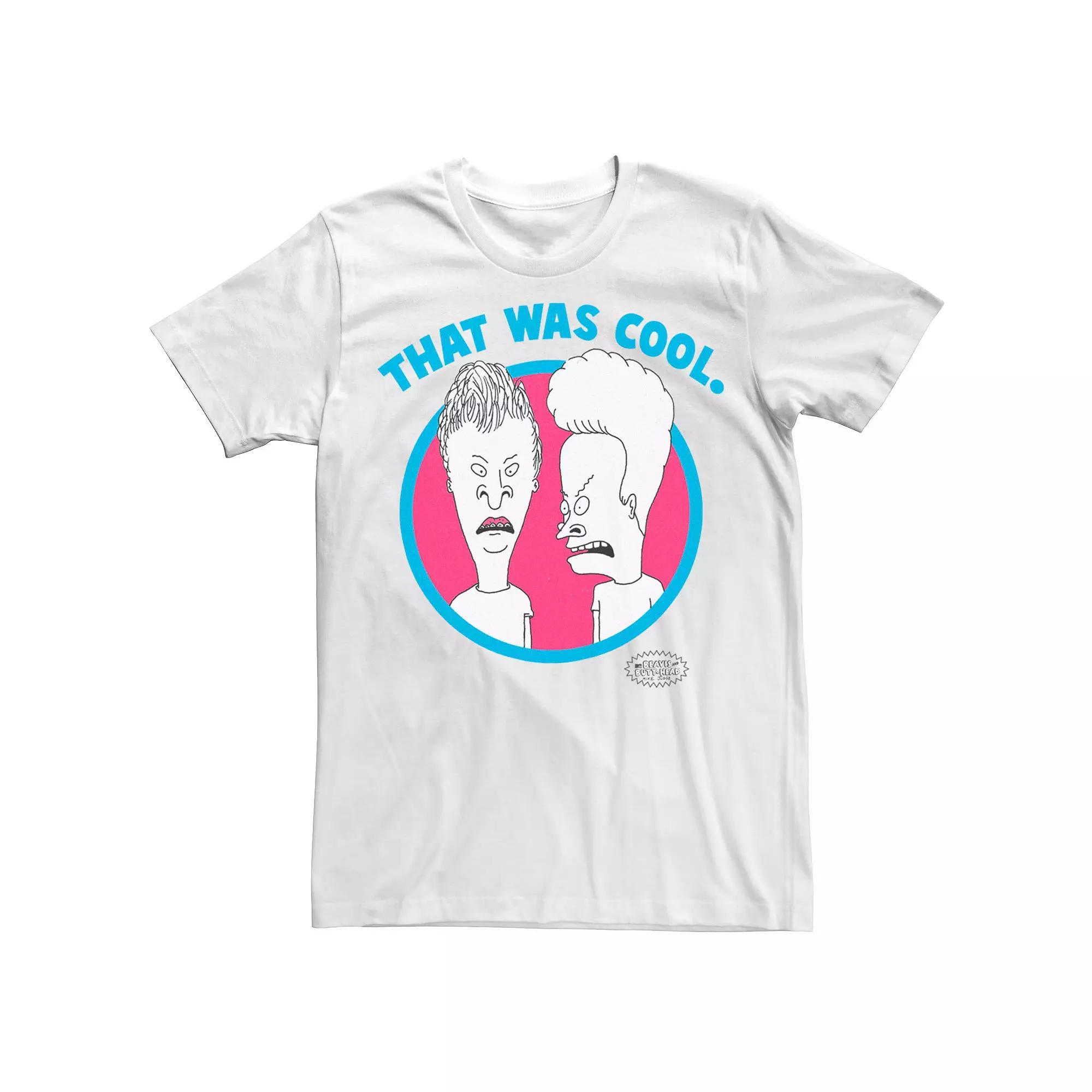 Men's Beavis & Butthead That Was Cool Neon Portrait Tee,  Product Image