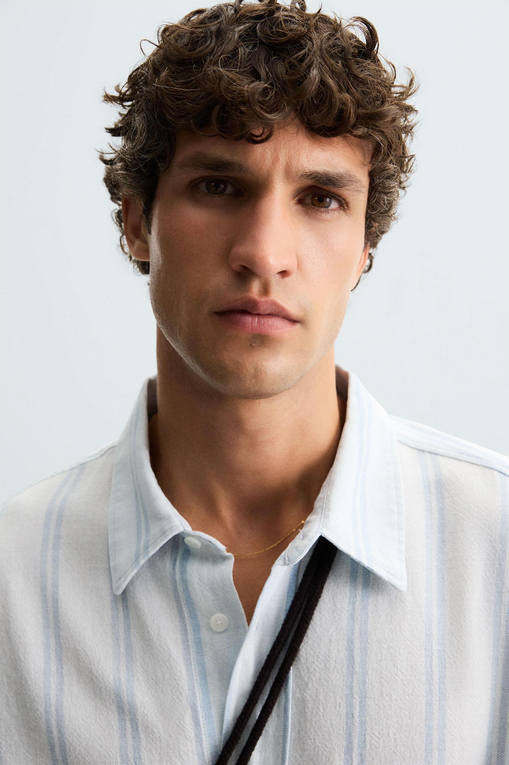 TEXTURED STRIPED SHIRT Product Image