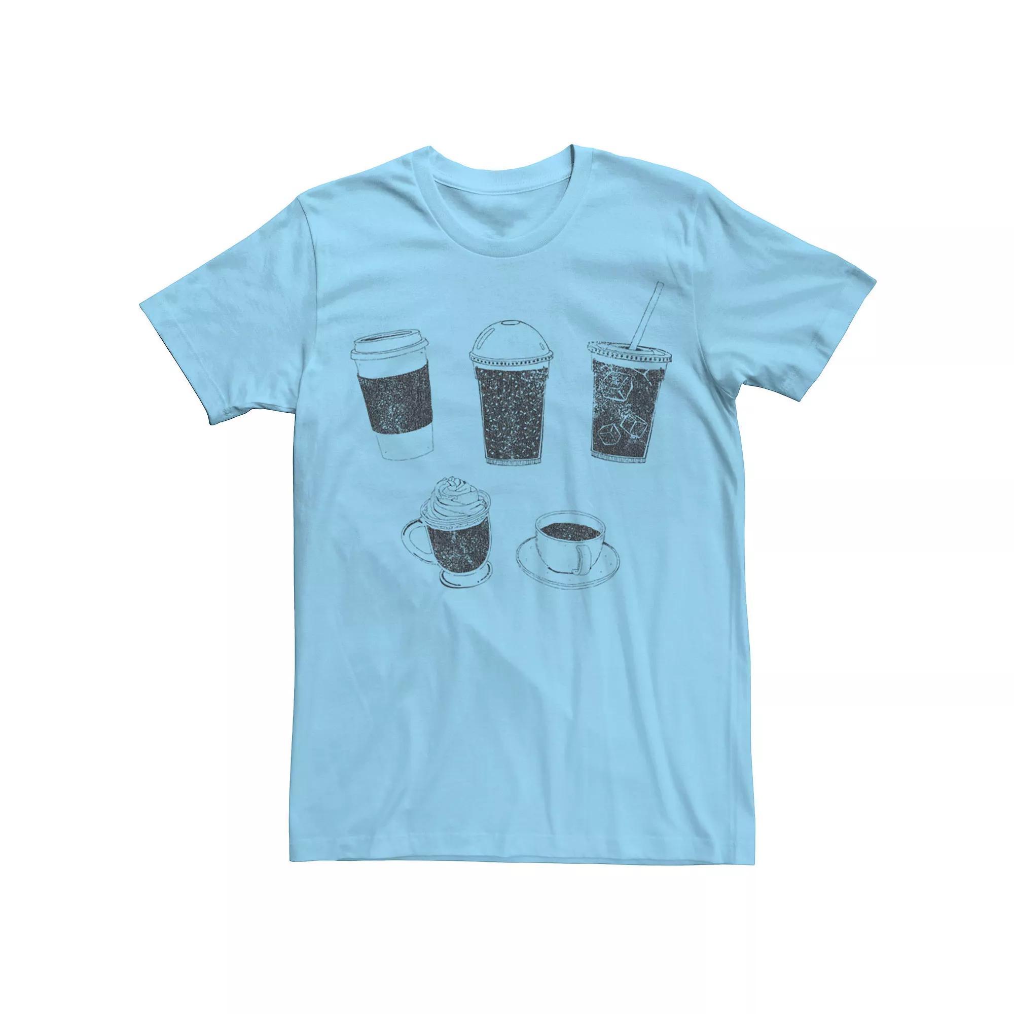 Men's Coffee Cups And Mugs Tee,  Product Image