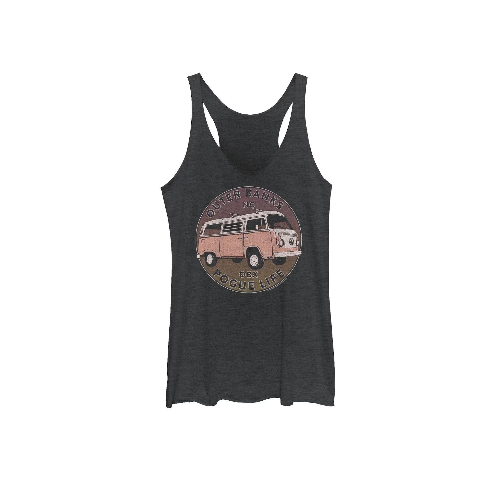 Juniors' Outer Banks OBX Pogue Life Graphic Tank Top, Girl's, Size: Small, Black Grey Product Image