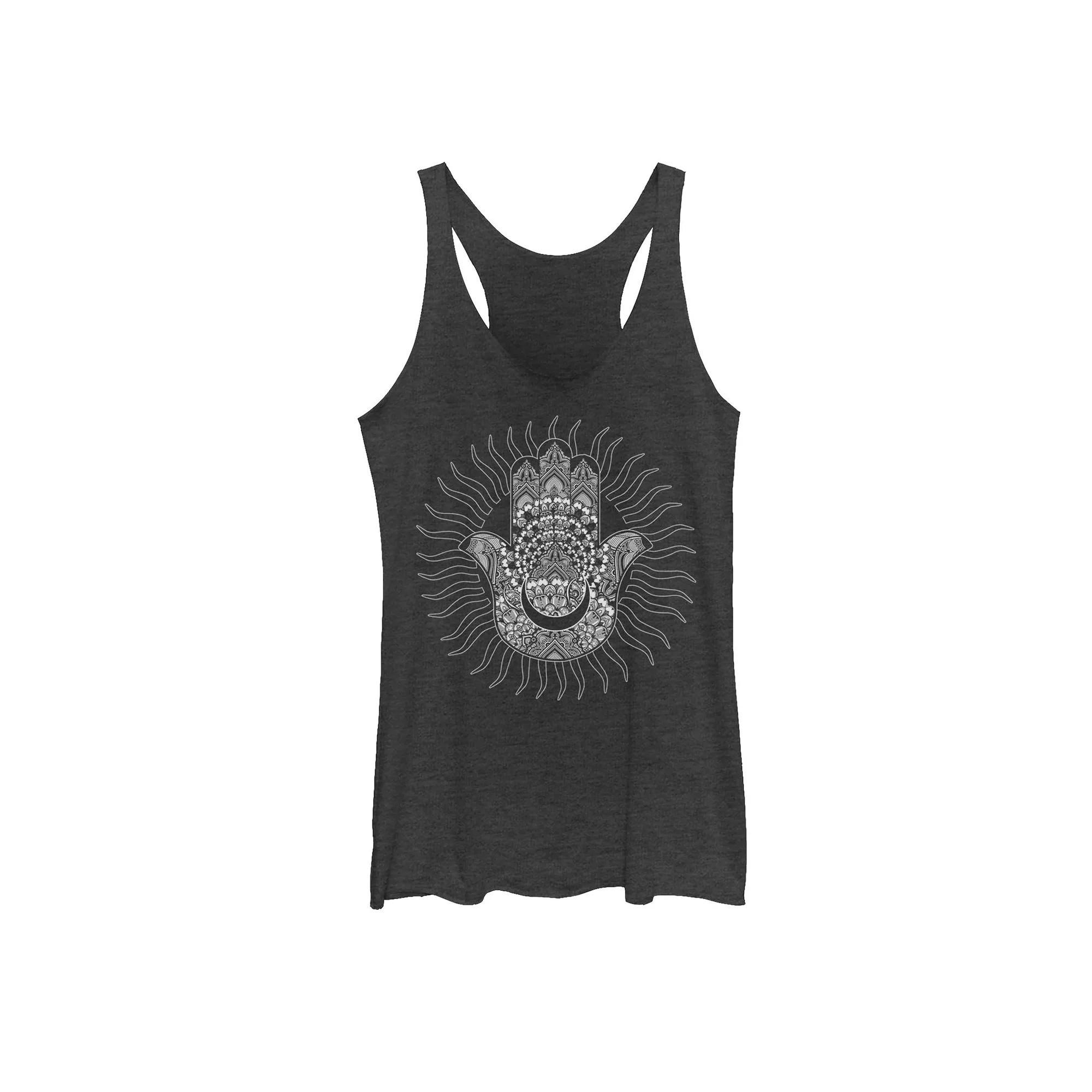 Juniors' Hamsa Moon Sun Geometric Design Graphic Tank Top, Girl's,  Product Image