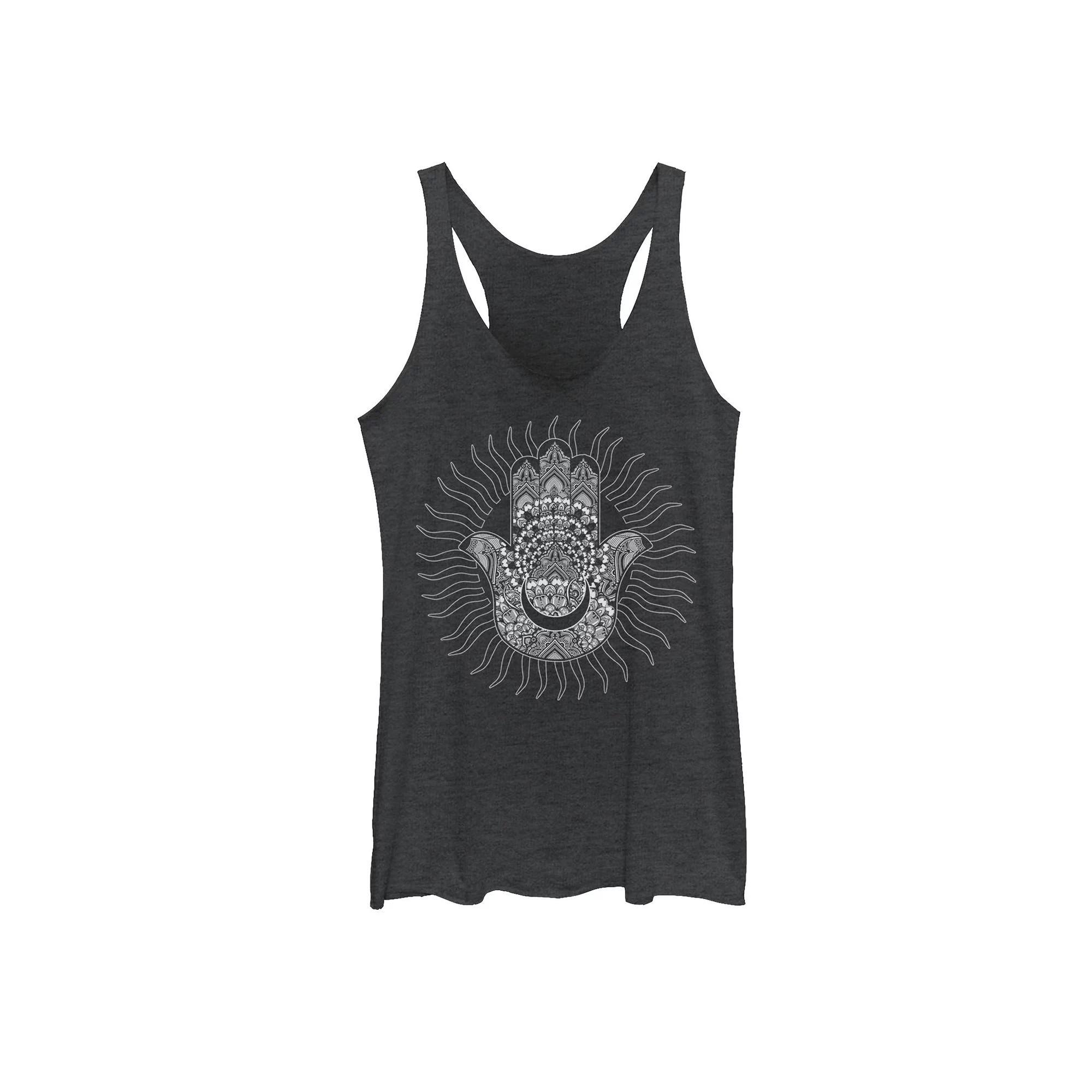 Juniors' Hamsa Moon Sun Geometric Design Graphic Tank Top, Girl's,  Product Image