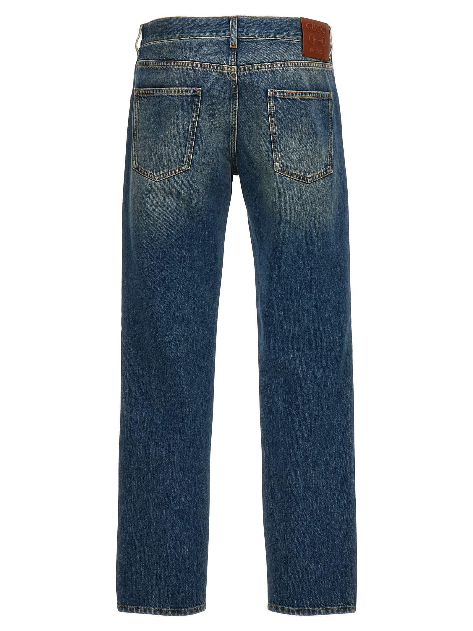 GUCCI New Tapered Jeans In Blue Product Image