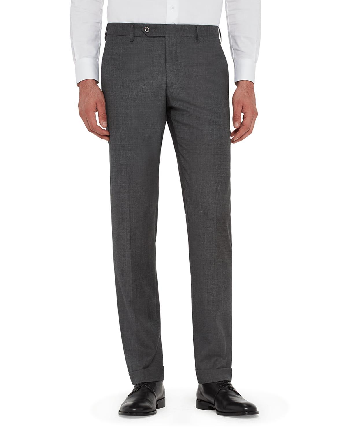 Mens Parker Classic Flat-Front Trousers Product Image