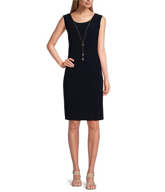 R & M Richards Scoop Neck 3/4 Sleeve Drape Floral Embroidered 2-Piece Jacket Dress Product Image