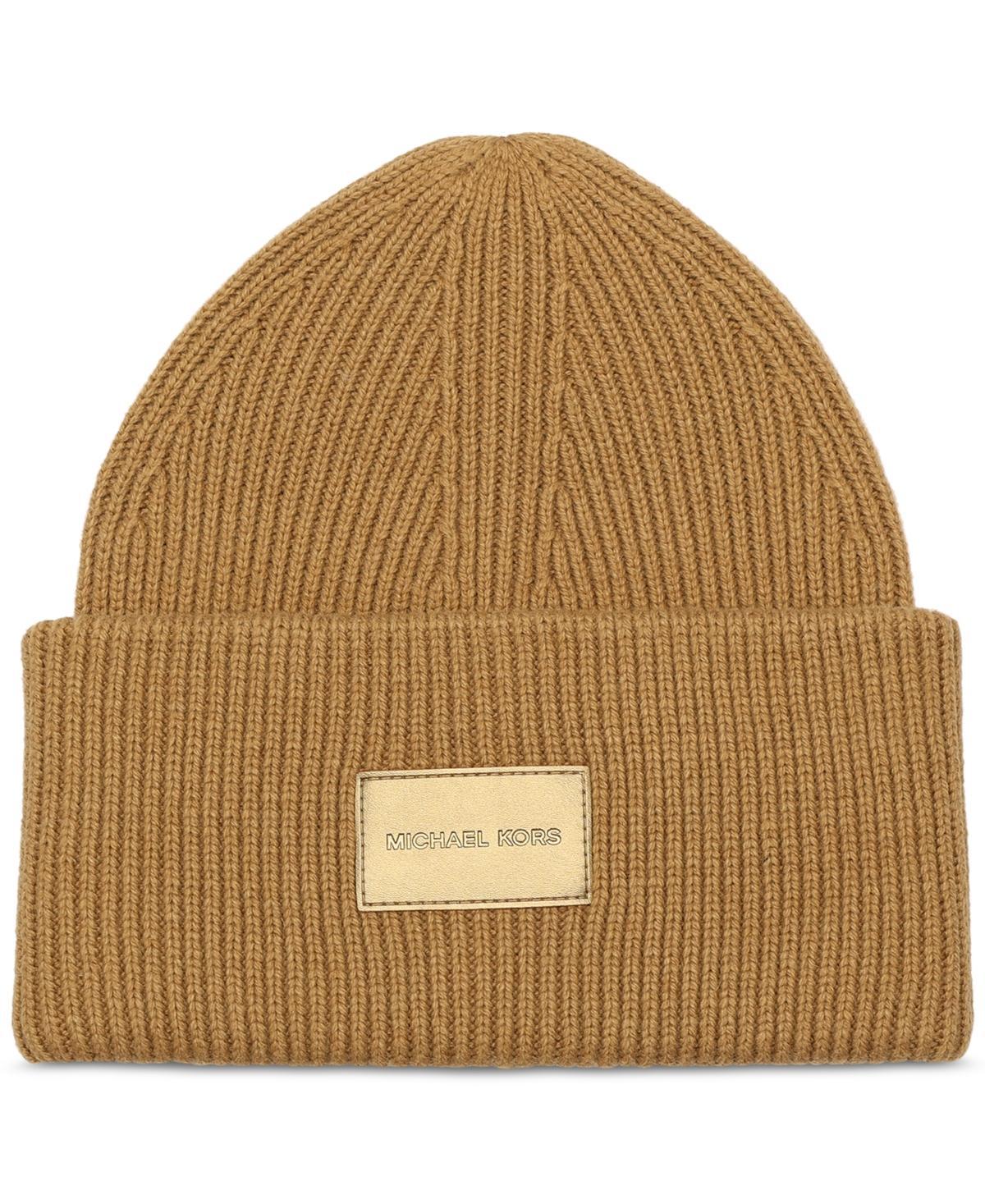 Michael Michael Kors Womens Fine Rib Cuff Beanie Product Image