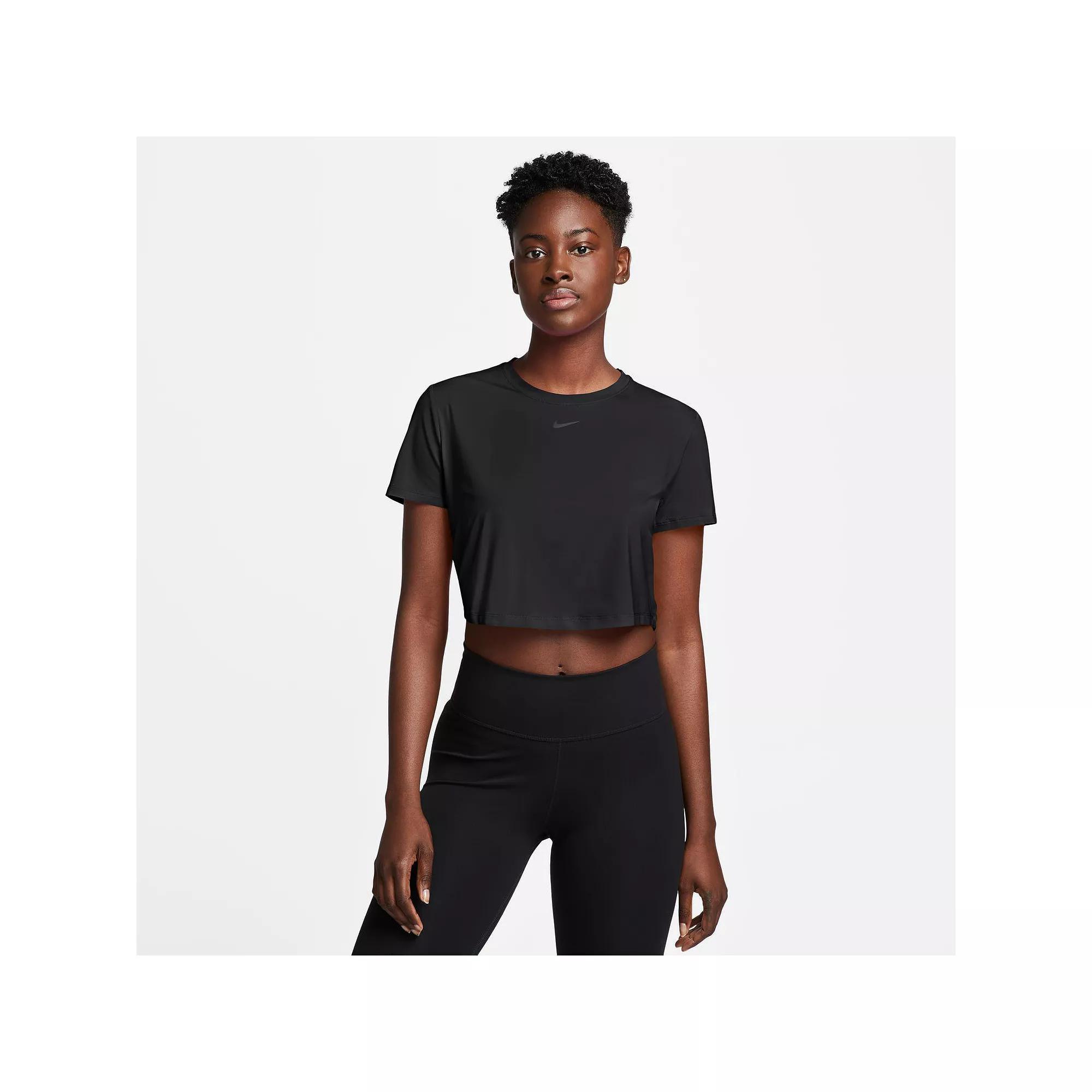 Women's Nike One Dri-FIT Crop Short Sleeve Top,  Product Image