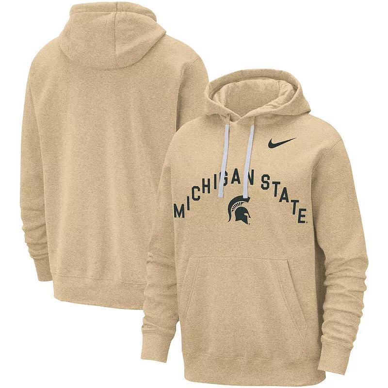 Mens Nike Tan Michigan State Spartans Campus Club Pullover Hoodie Product Image