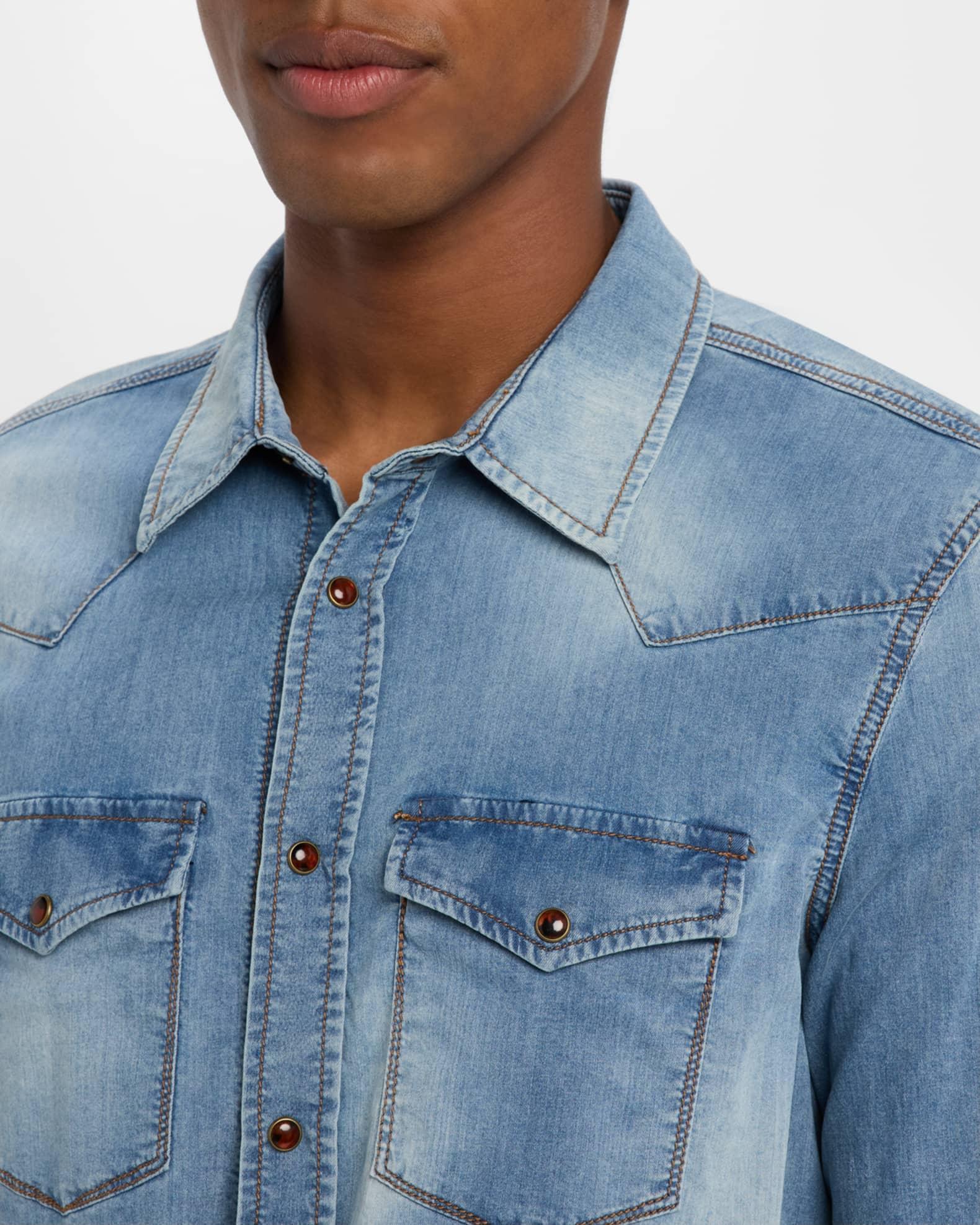 Men's Eastwood Denim Western Shirt Product Image
