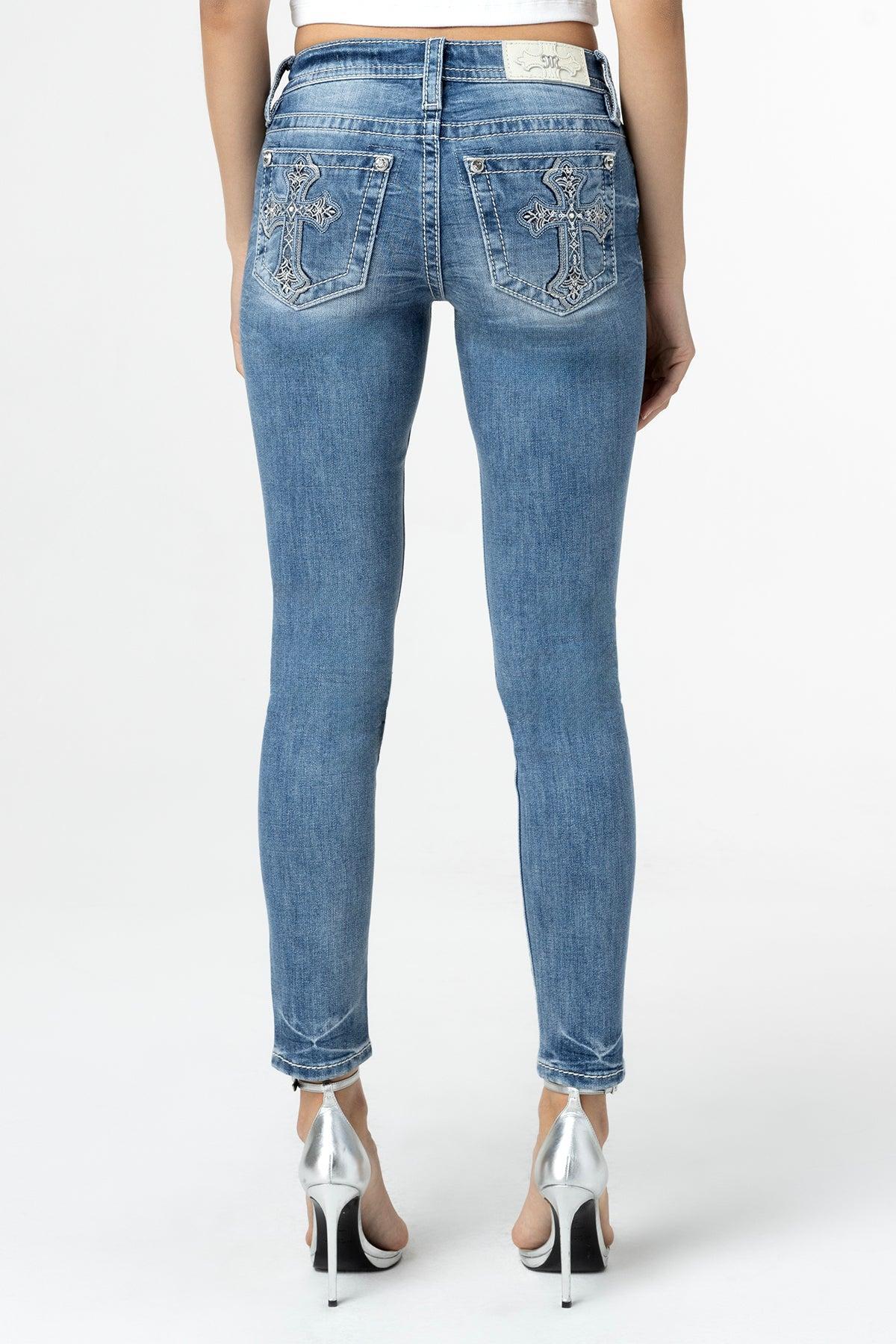 Emily Cross Skinny Jeans Product Image