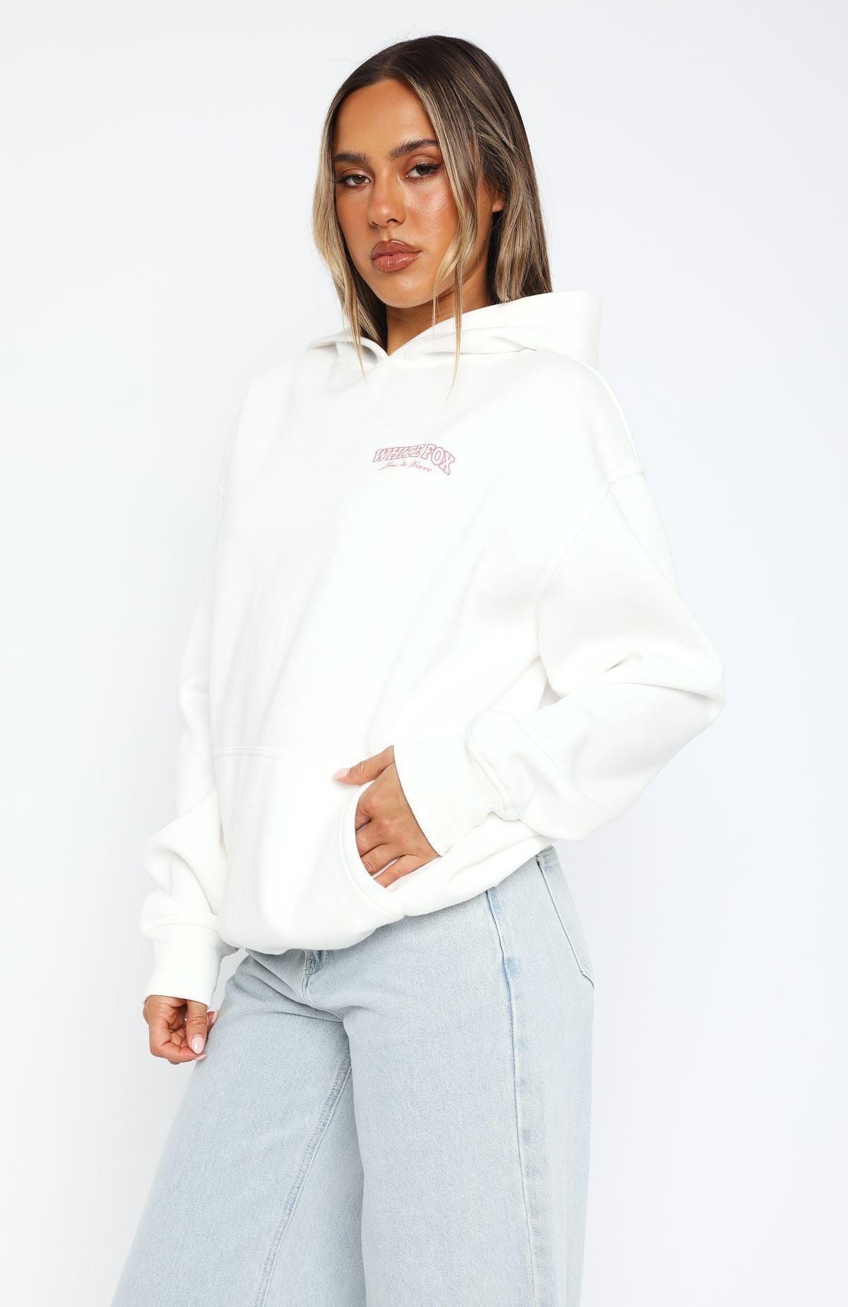 Small Joys Oversized Hoodie White Product Image