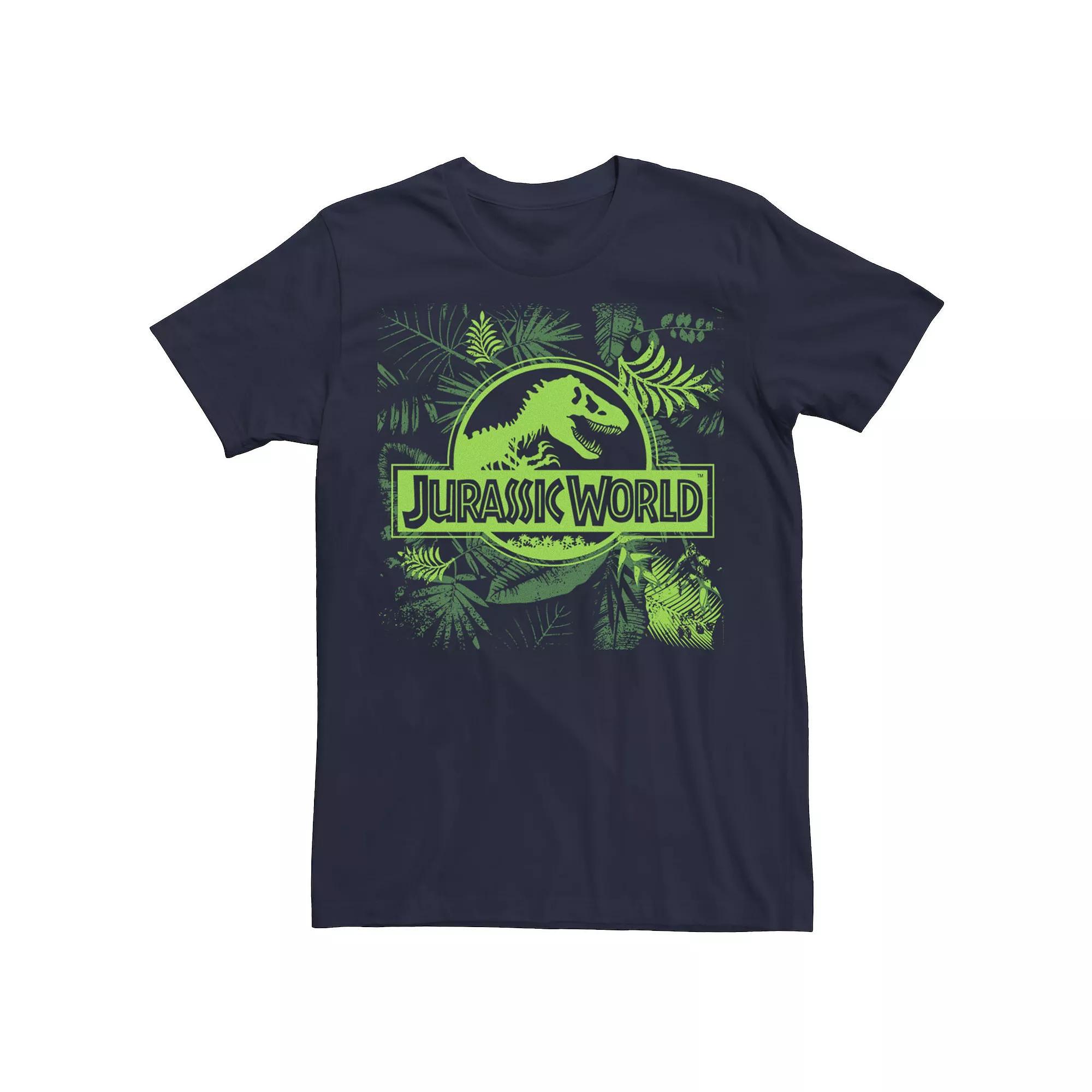 Men's Jurassic World Jungle Classic Logo Tee, Size: Small, Grey Product Image