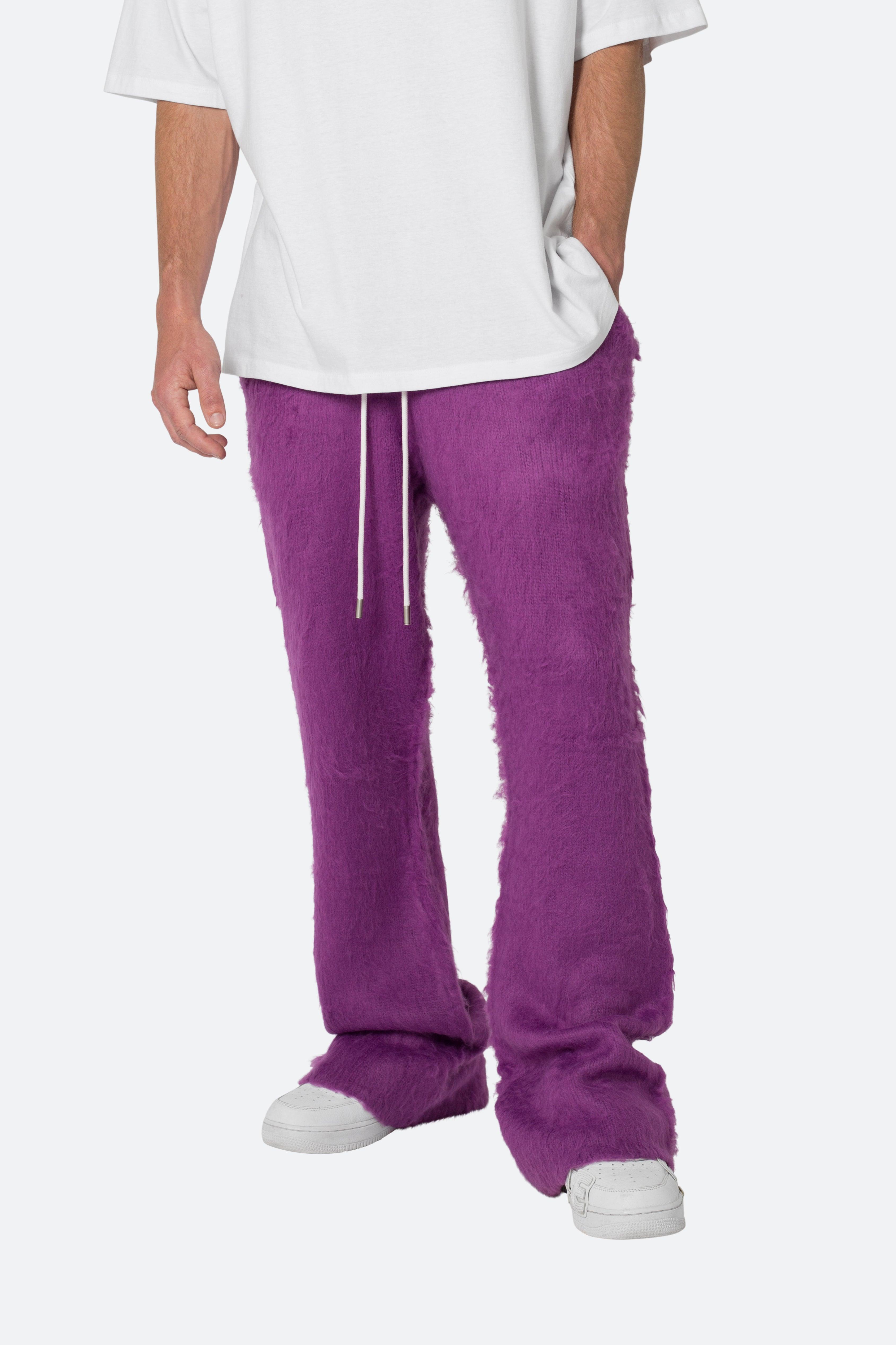 Fuzzy Sweatpants - Purple Product Image