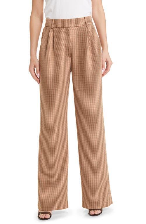 Womens Favorite Houndstooth Wide-Leg Pants Product Image