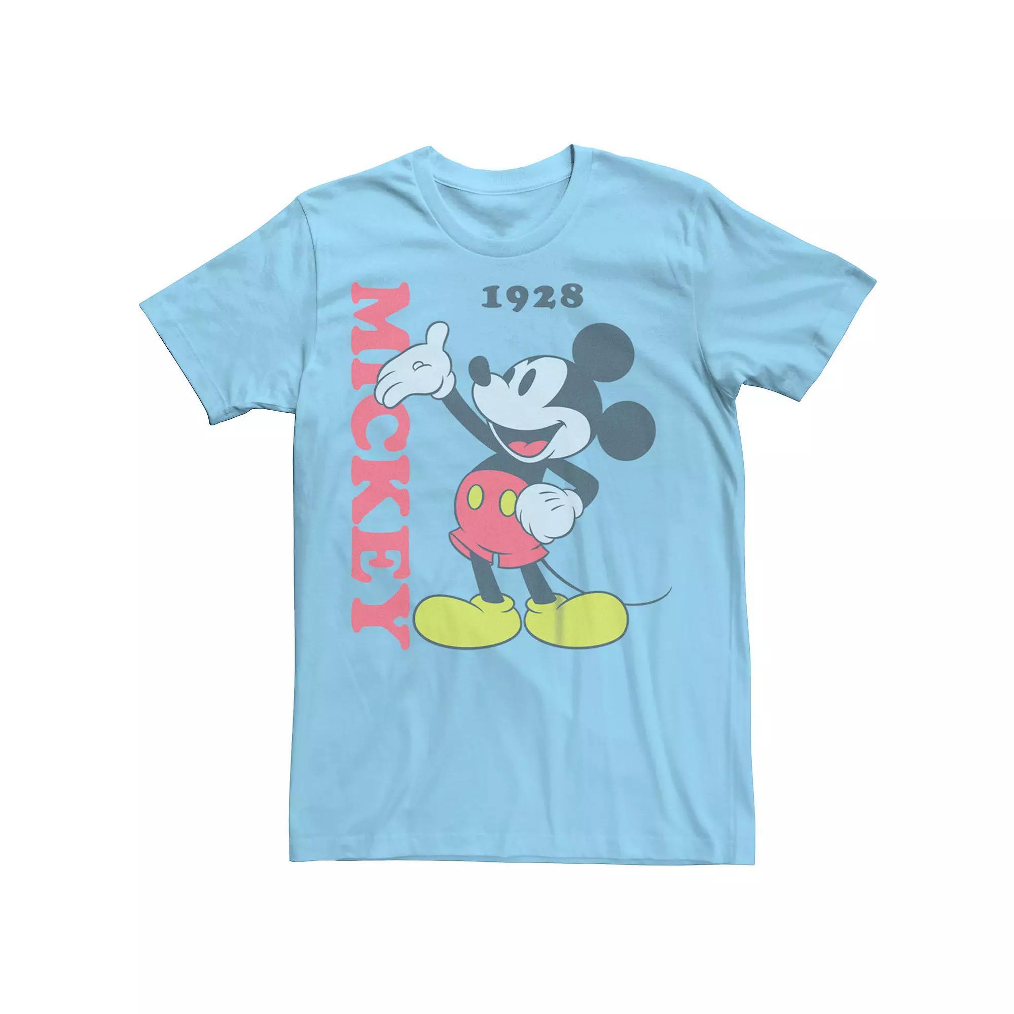 Men's Disney's Mickey Mouse Classic Happy Wave 1928 Tee,  Product Image