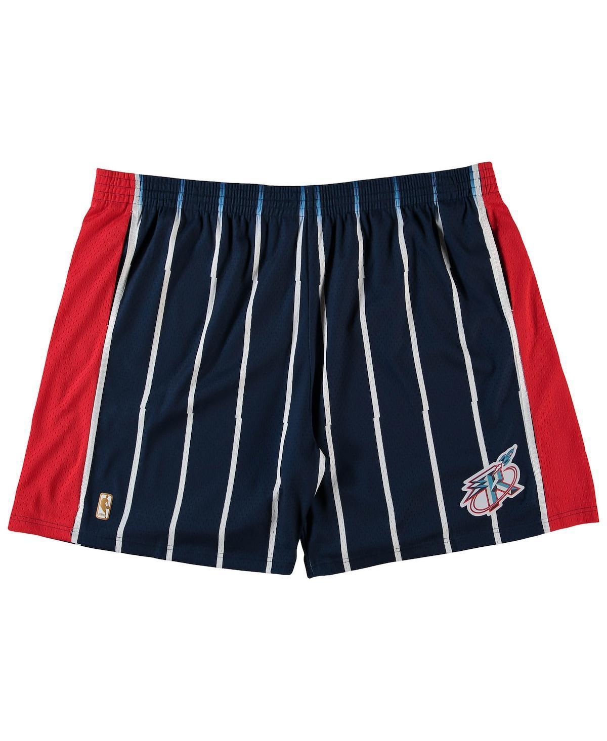 Men's Mitchell & Ness Navy Houston Rockets Big & Tall Hardwood Classics Team Swingman Shorts, Size: 2XLT, Blue Product Image