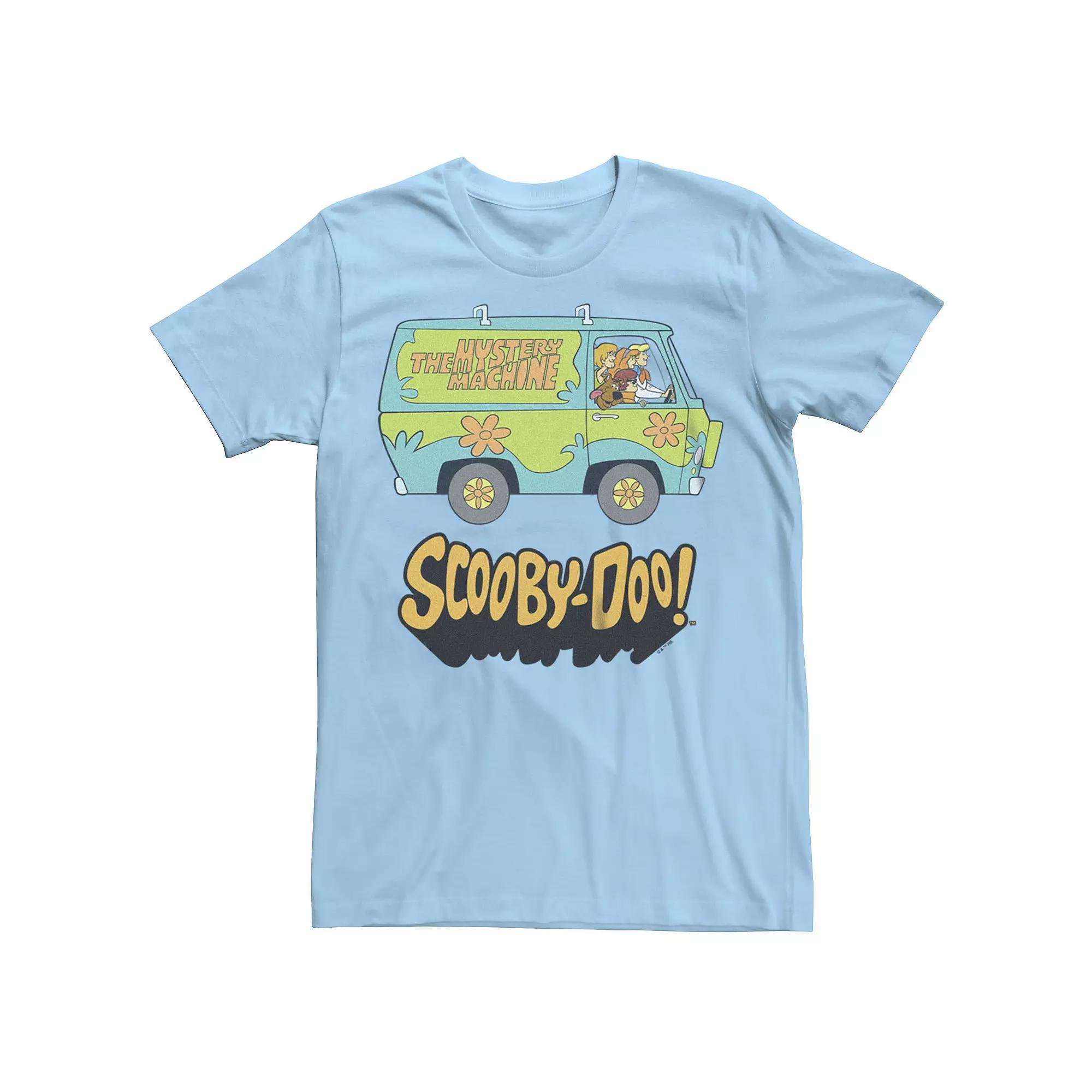 Men's Scooby-Doo Mystery Machine Profile Graphic Tee, Size: Large, Light Blue Product Image