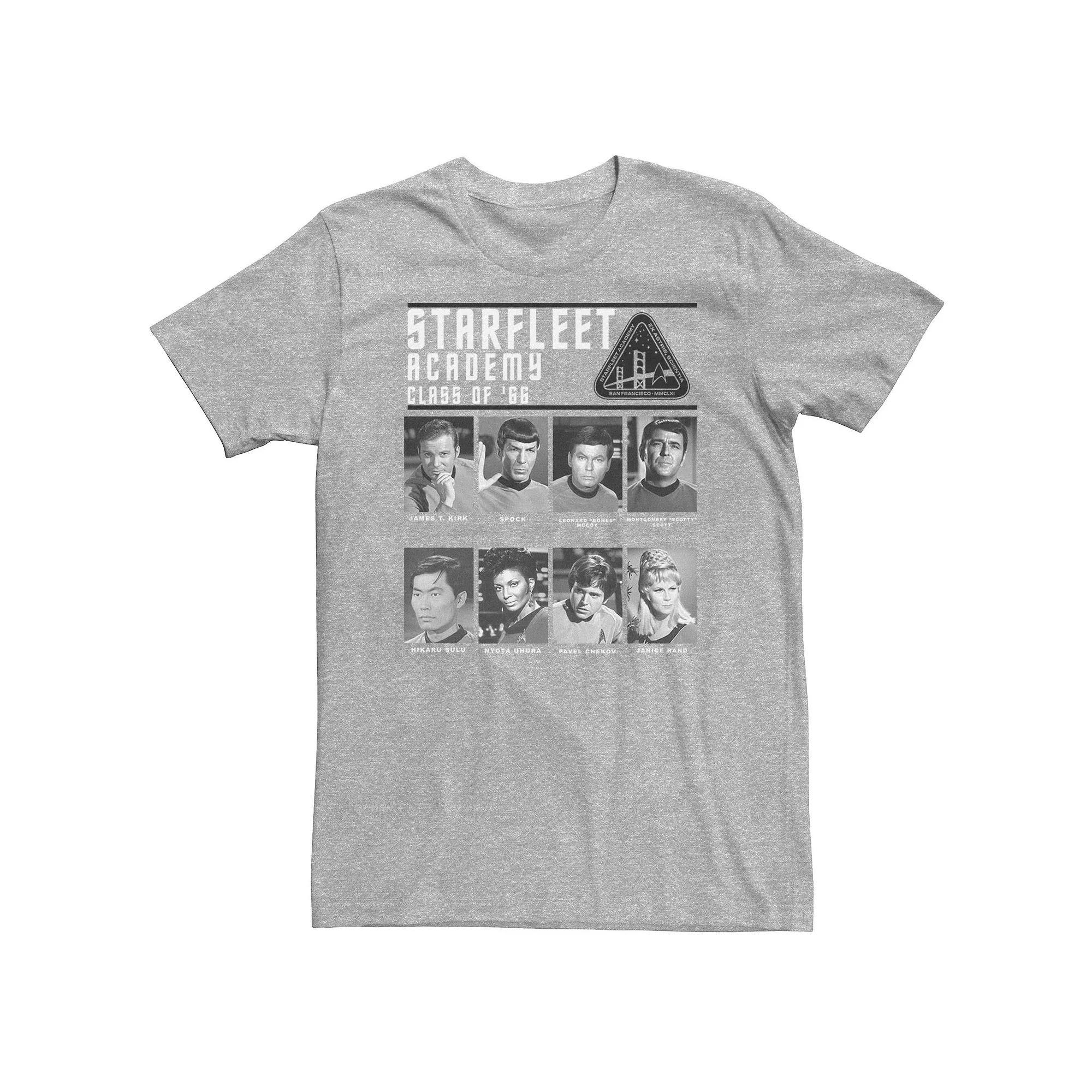 Big & Tall Star Trek Original Series Starfleet Yearbook Tee, Men's, Size: Large Tall, Athletic Grey Product Image