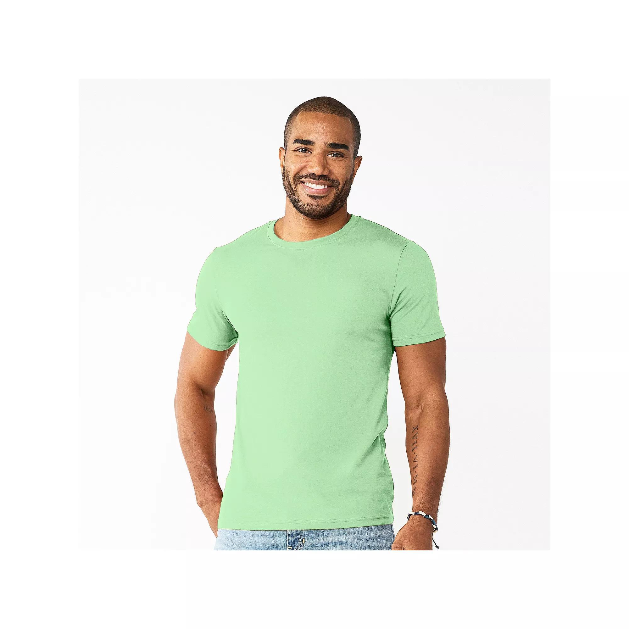 Men's Sonoma Goods For Life® Supersoft Crewneck Tee, Size: Large, Light Blue Product Image