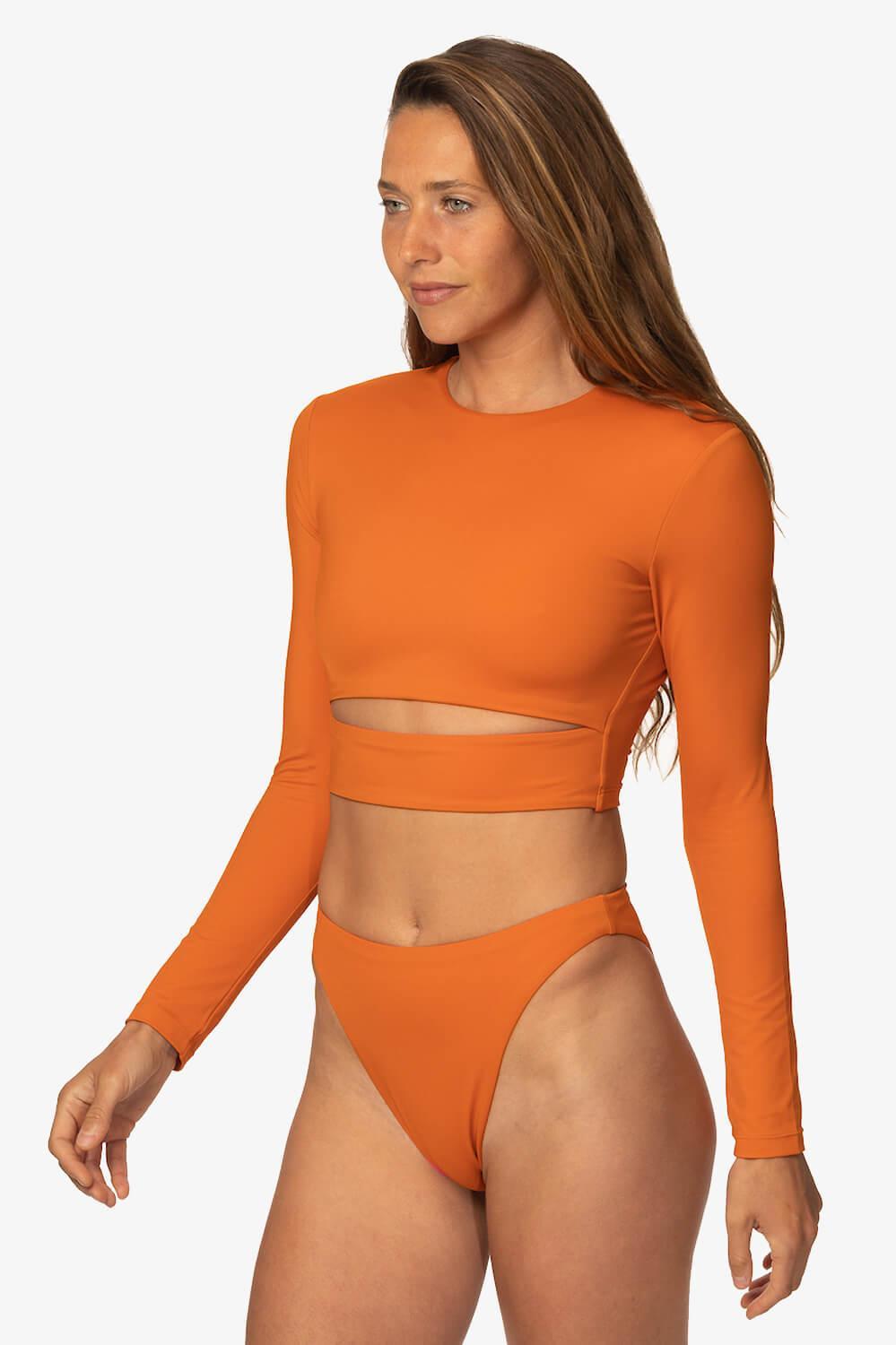 Taranaki Long Sleeved Crop Cut-Out Rashie Product Image