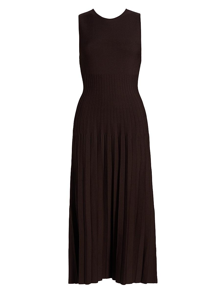 Womens Elyse Pleated Midi-Dress Product Image