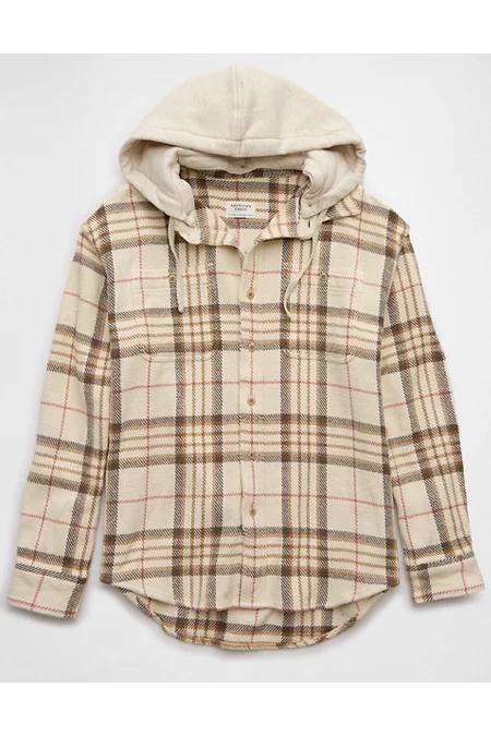 AE Hooded Flannel Shirt Men's Product Image